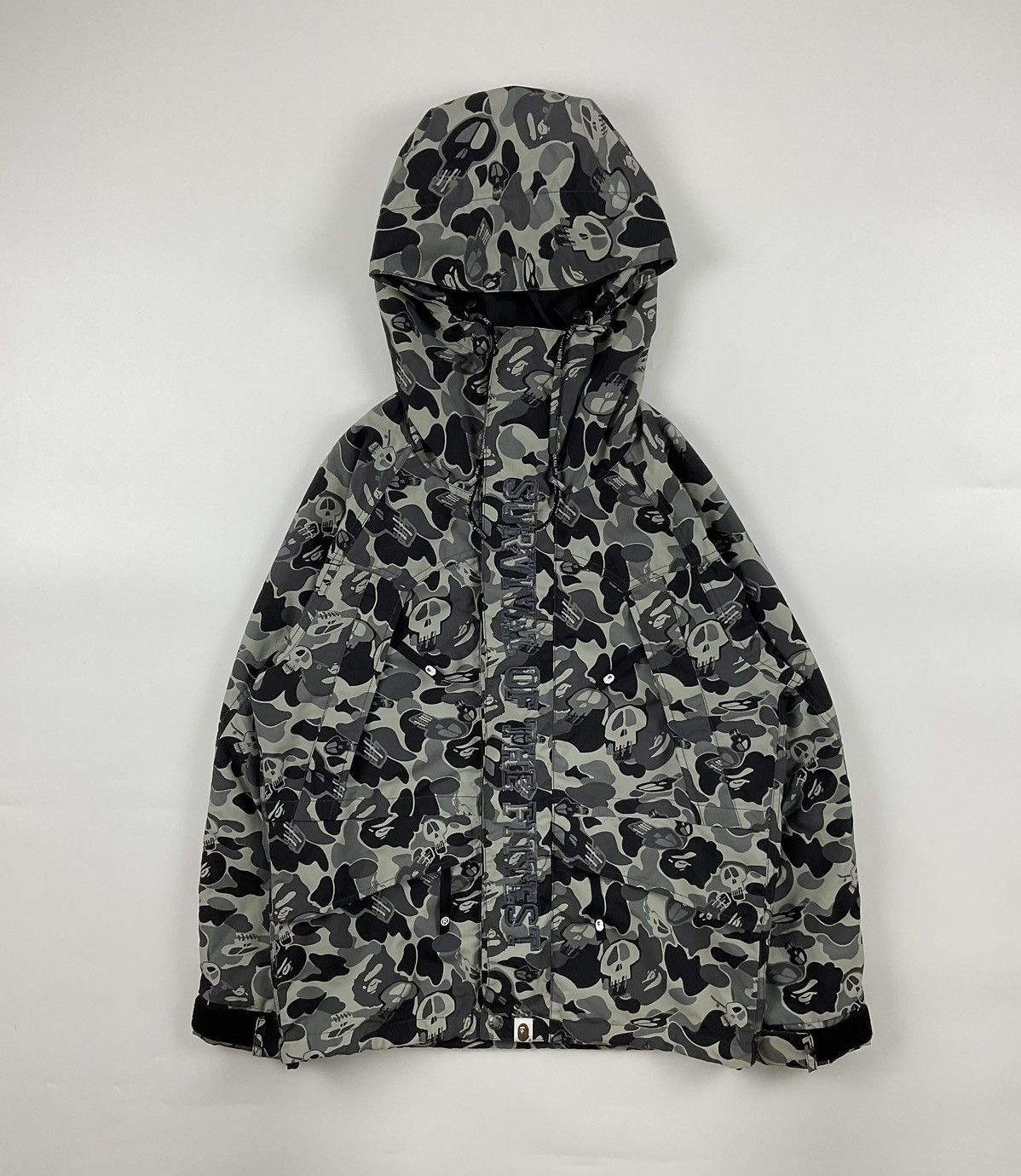 image of Bape x Stussy Snowboard Jacket in Black, Men's (Size Small)