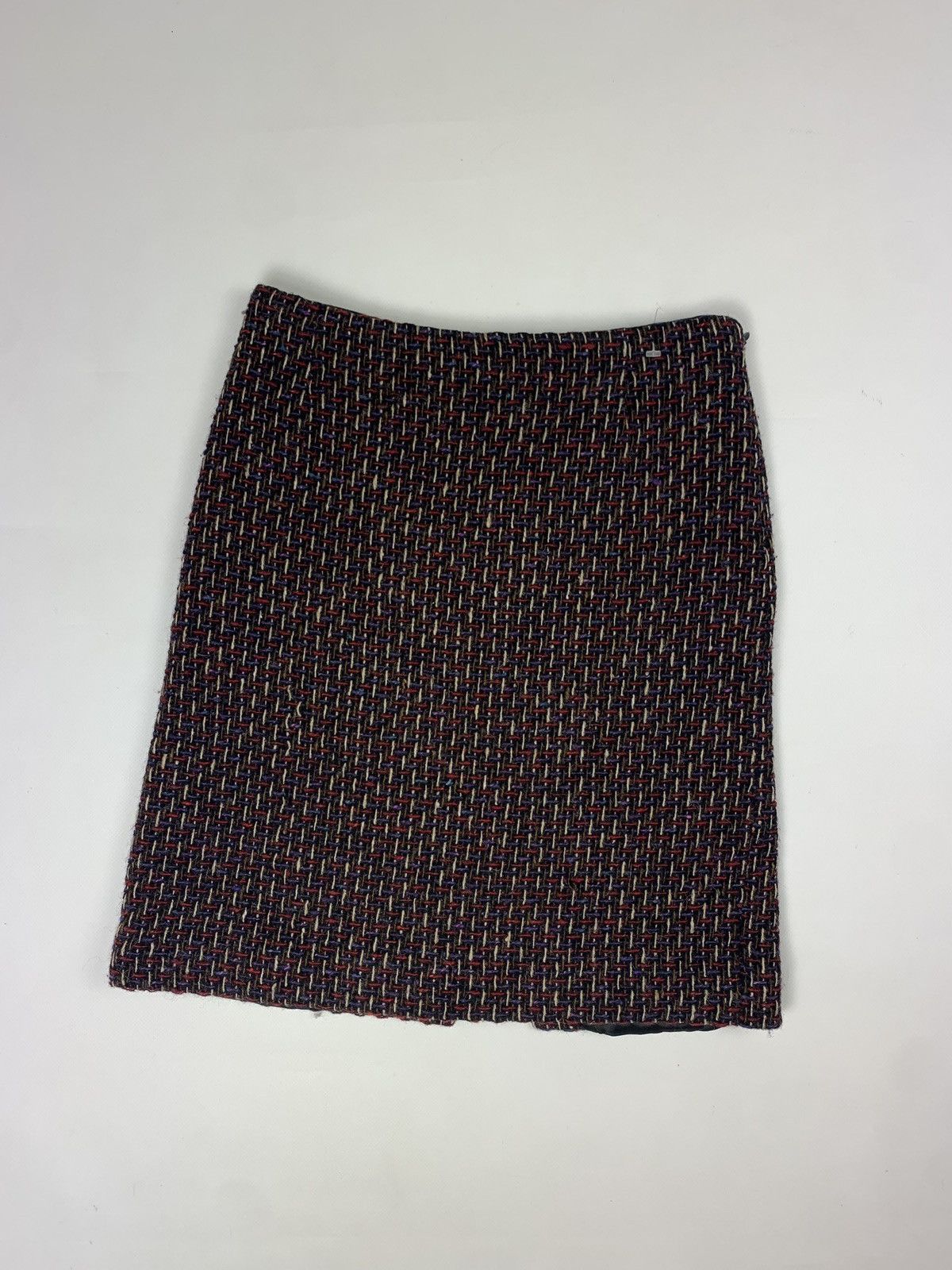 Prada Prada Milano women’s wool knitted skirt size 38 burgundy Size 26" / US 2 / IT 38 - 1 Thumbnail
