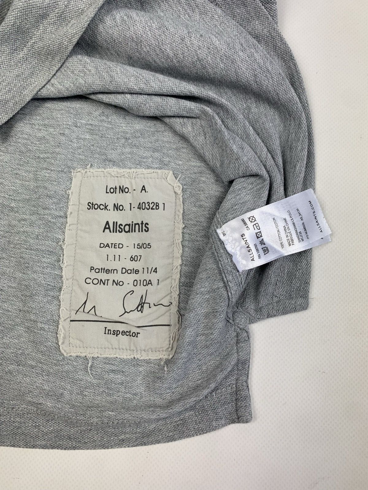 Other All Saints Sandringham long sleeve polo size XS gray Size US XS / EU 42 / 0 - 6 Thumbnail