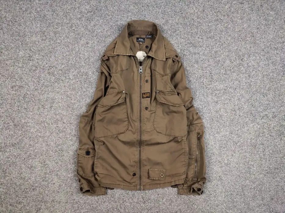 G-Star Vintage 90's G star Raw Overshirt Jacket Brown Distressed Size US L / EU 52-54 / 3 - 1 Thumbnail