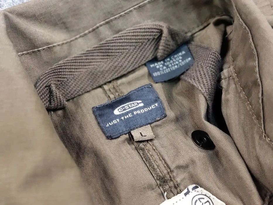 G-Star Vintage 90's G star Raw Overshirt Jacket Brown Distressed Size US L / EU 52-54 / 3 - 9 Thumbnail