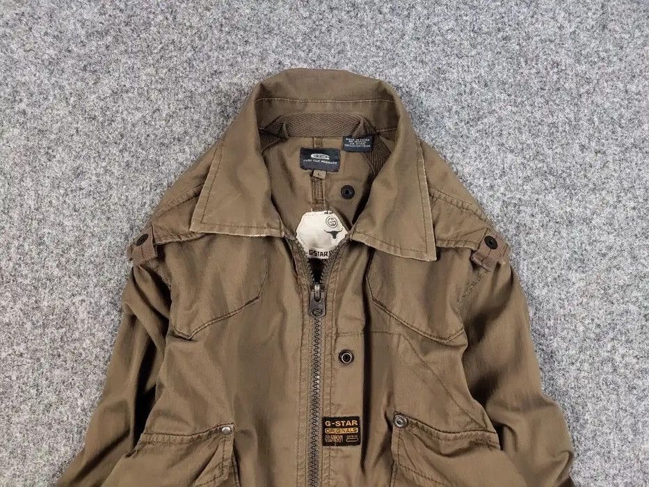 G-Star Vintage 90's G star Raw Overshirt Jacket Brown Distressed Size US L / EU 52-54 / 3 - 3 Thumbnail