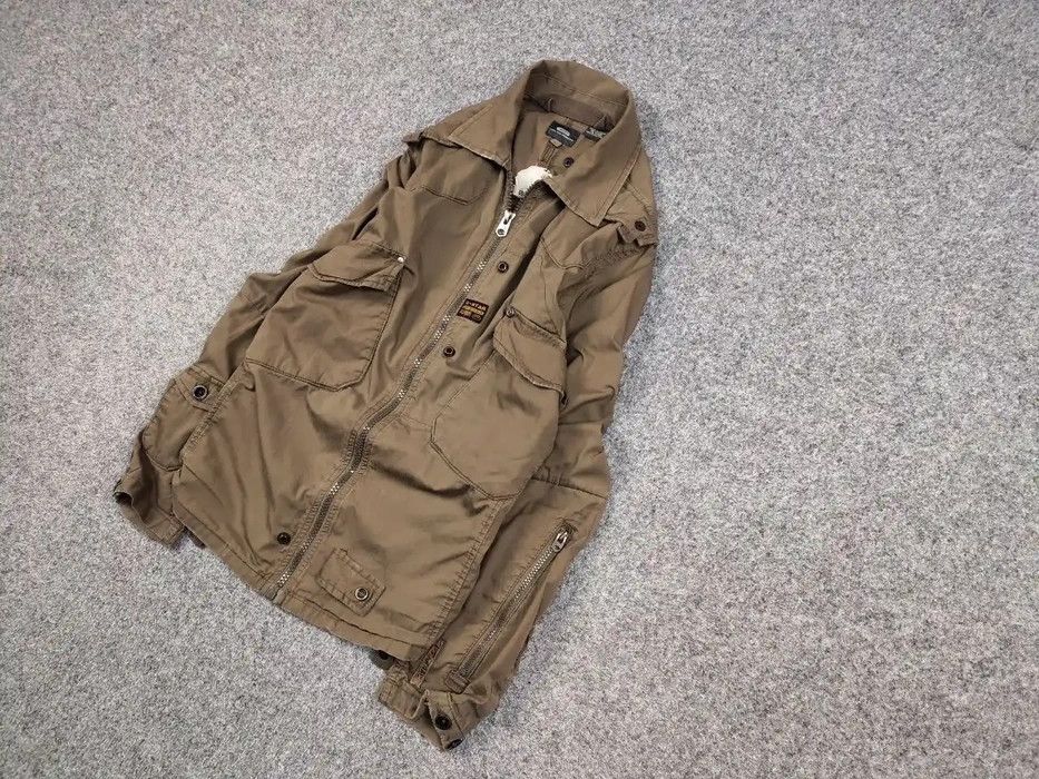 G-Star Vintage 90's G star Raw Overshirt Jacket Brown Distressed Size US L / EU 52-54 / 3 - 2 Thumbnail