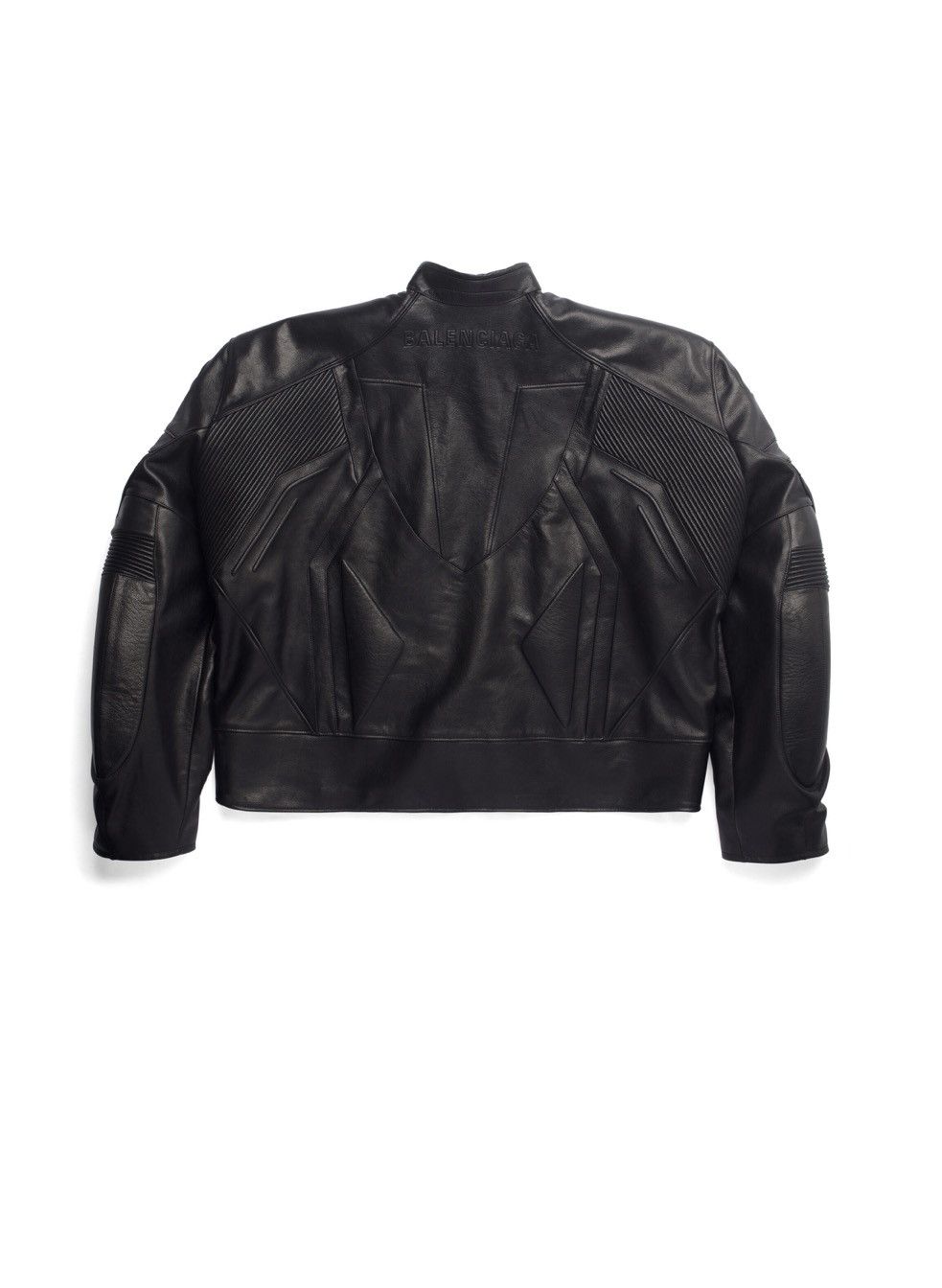 Balenciaga Balenciaga Oversized Leather Bikers Jacket Size US XL / EU 56 / 4 - 3 Thumbnail
