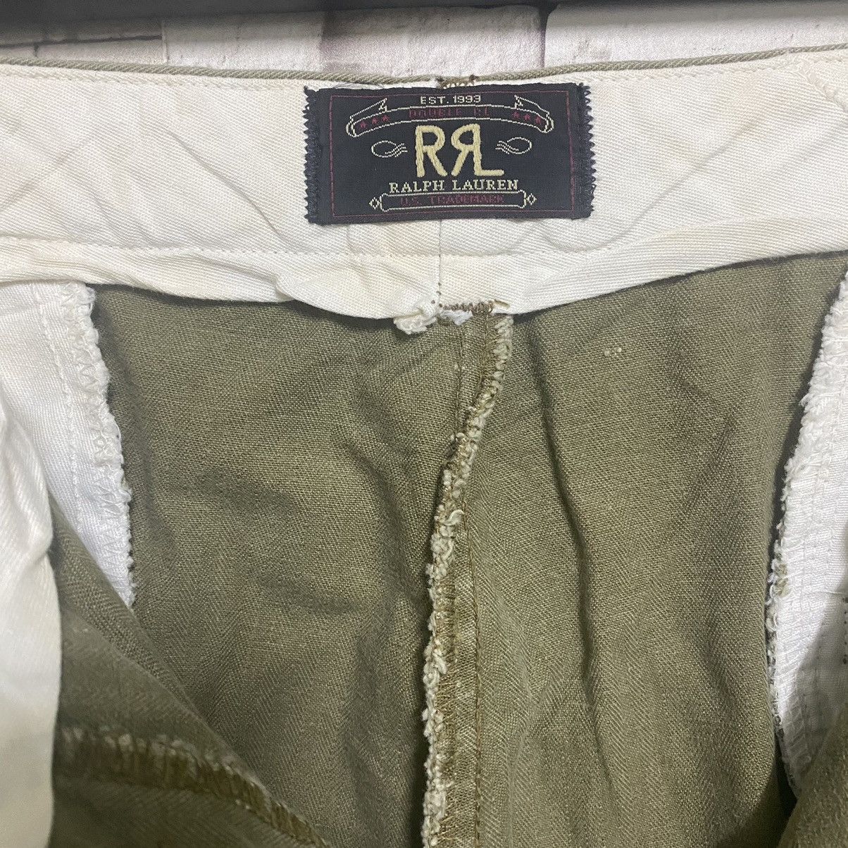 RRL Ralph Lauren Vintage RRL Herringbone Twill Military Pants Made in USA Size US 36 / EU 52 - 15 Thumbnail