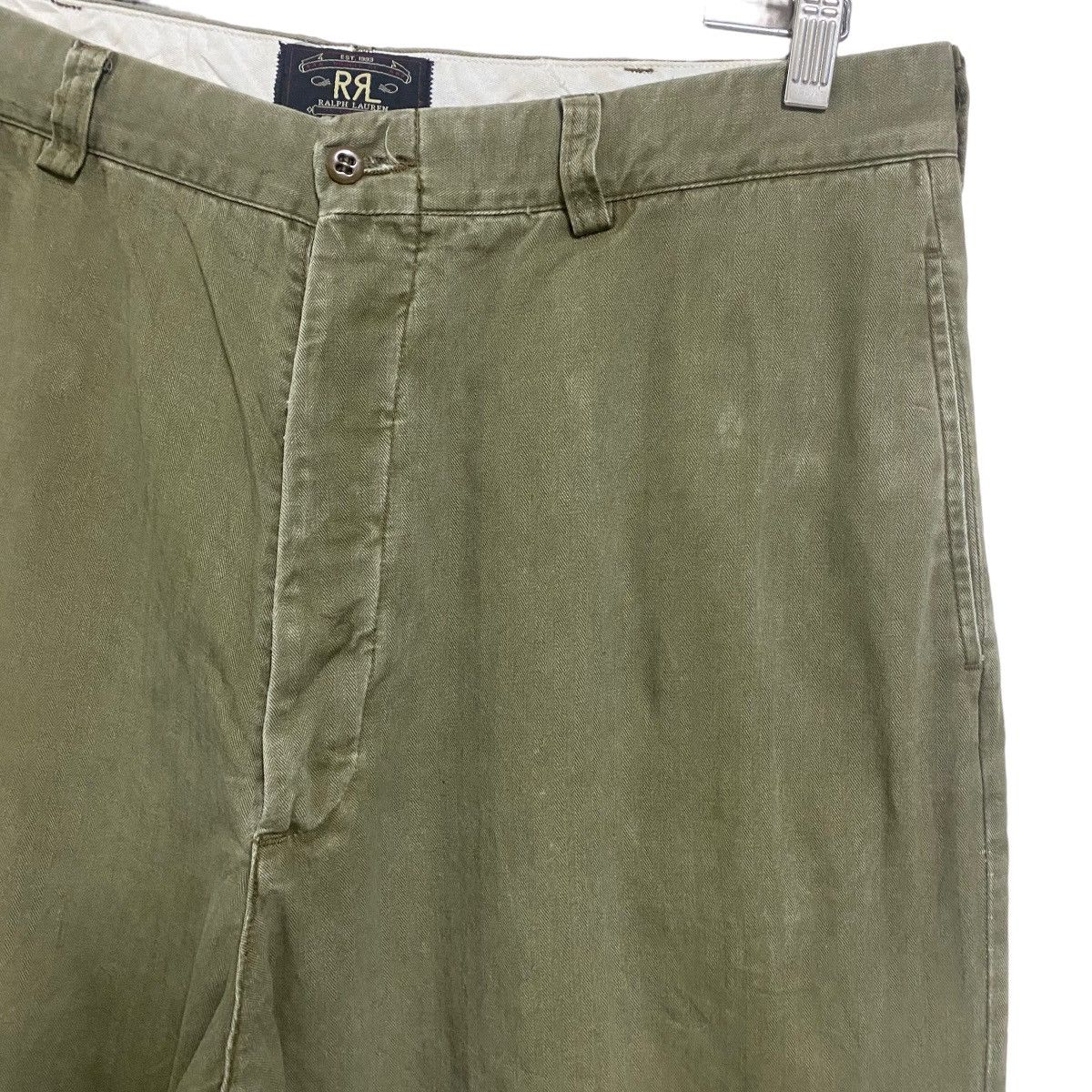 RRL Ralph Lauren Vintage RRL Herringbone Twill Military Pants Made in USA Size US 36 / EU 52 - 5 Thumbnail