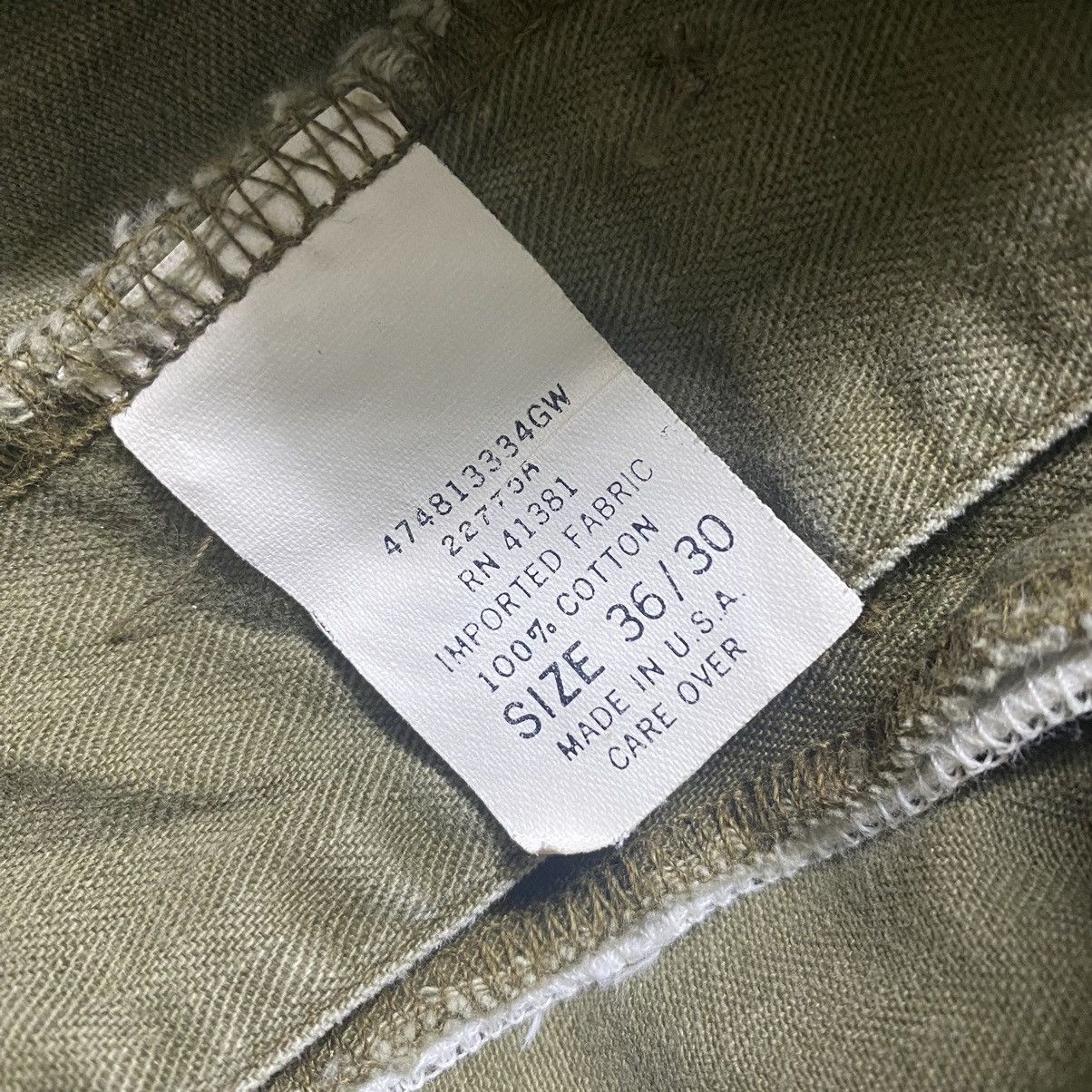 RRL Ralph Lauren Vintage RRL Herringbone Twill Military Pants Made in USA Size US 36 / EU 52 - 16 Thumbnail