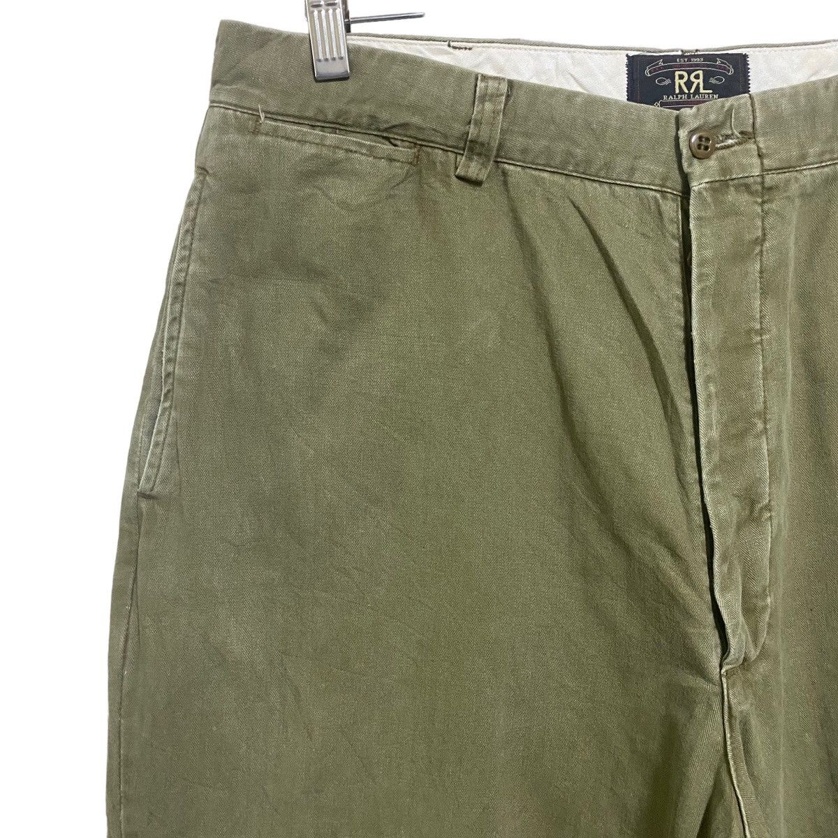 RRL Ralph Lauren Vintage RRL Herringbone Twill Military Pants Made in USA Size US 36 / EU 52 - 4 Thumbnail