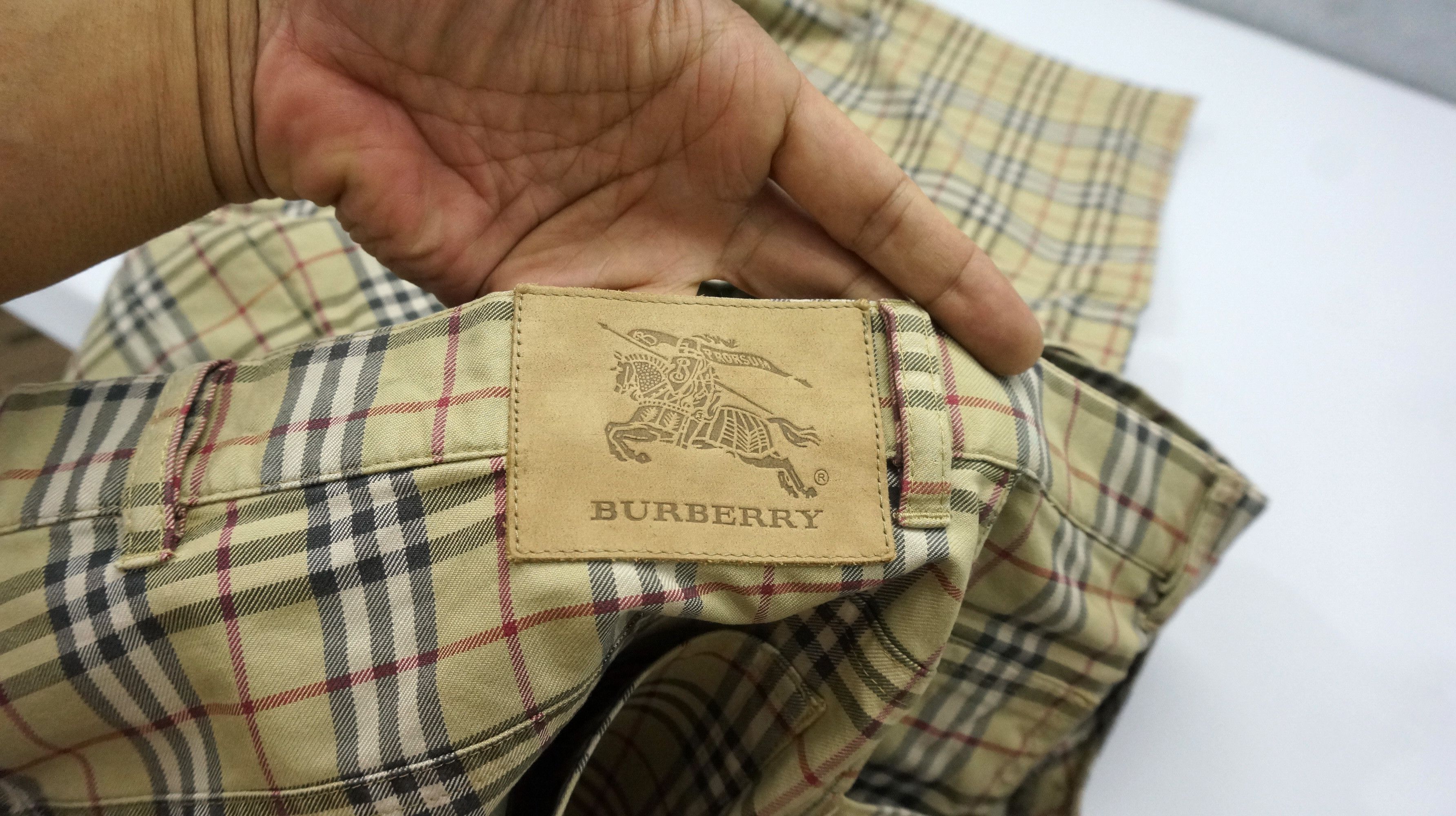 Burberry Vintage 🔥 Burberry Nova Check Purland Cotton Pants Size 36R Size US 34 / EU 50 - 17 Thumbnail