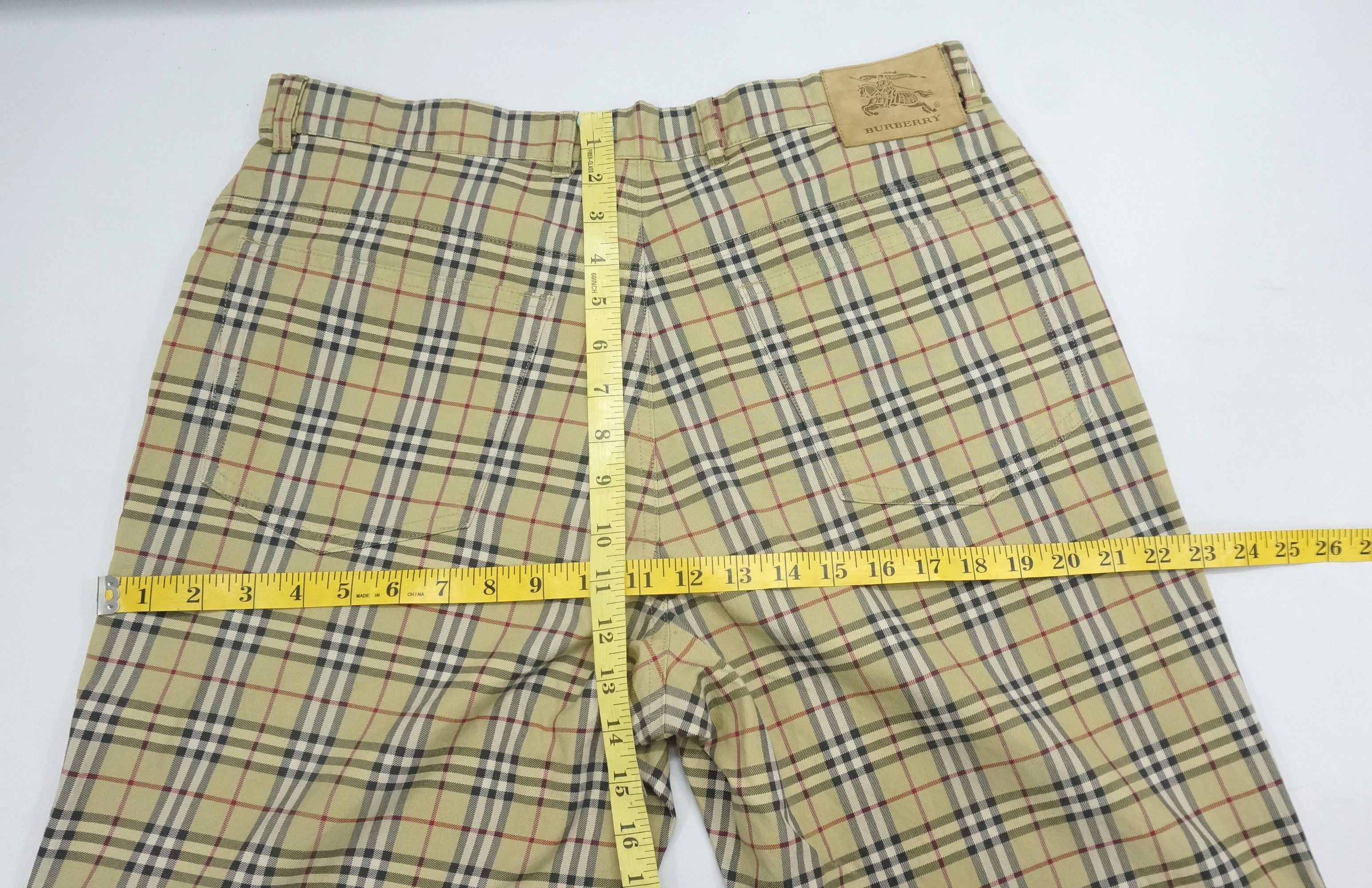 Burberry Vintage 🔥 Burberry Nova Check Purland Cotton Pants Size 36R Size US 34 / EU 50 - 13 Thumbnail