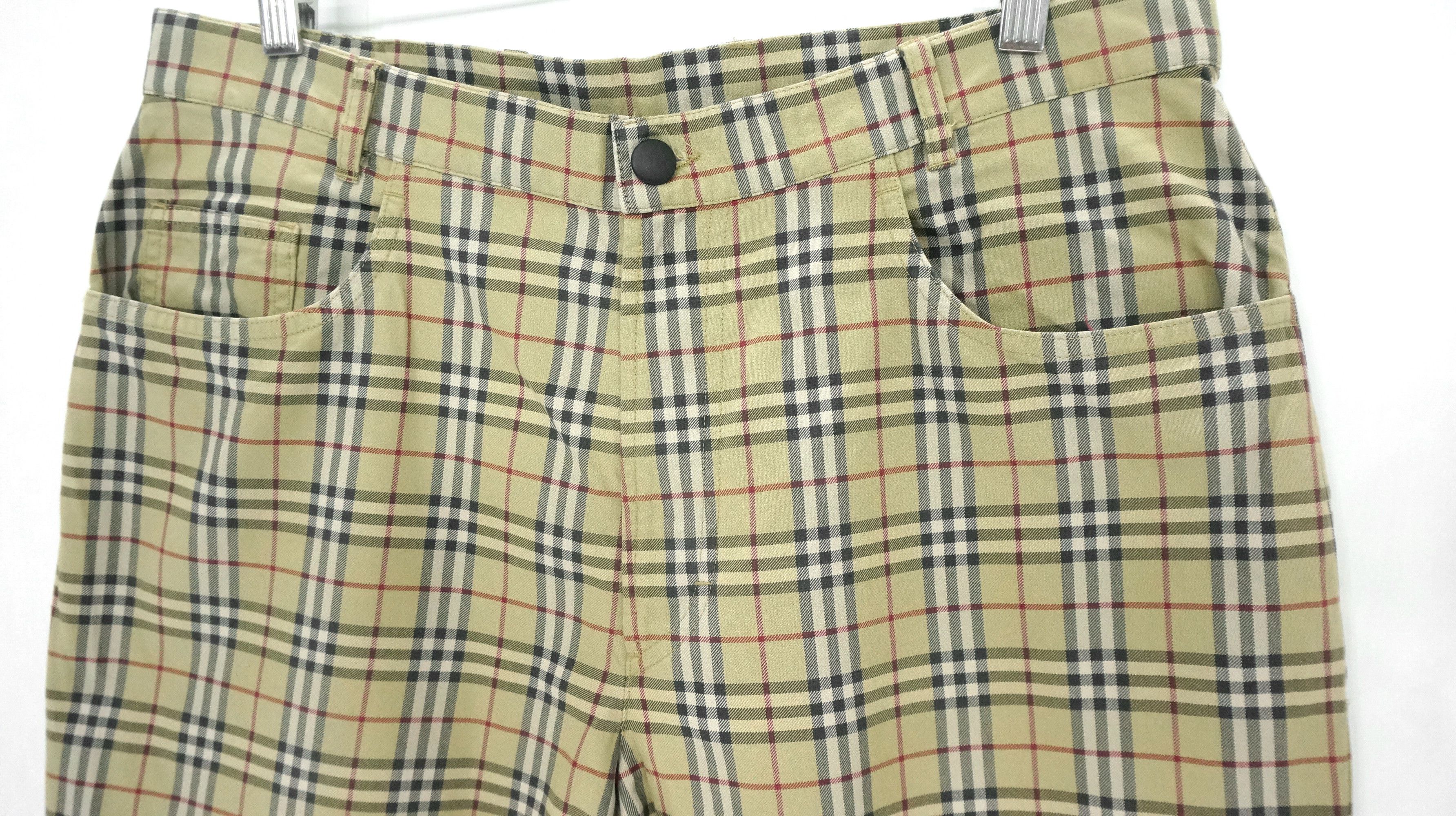 Burberry Vintage 🔥 Burberry Nova Check Purland Cotton Pants Size 36R Size US 34 / EU 50 - 4 Thumbnail