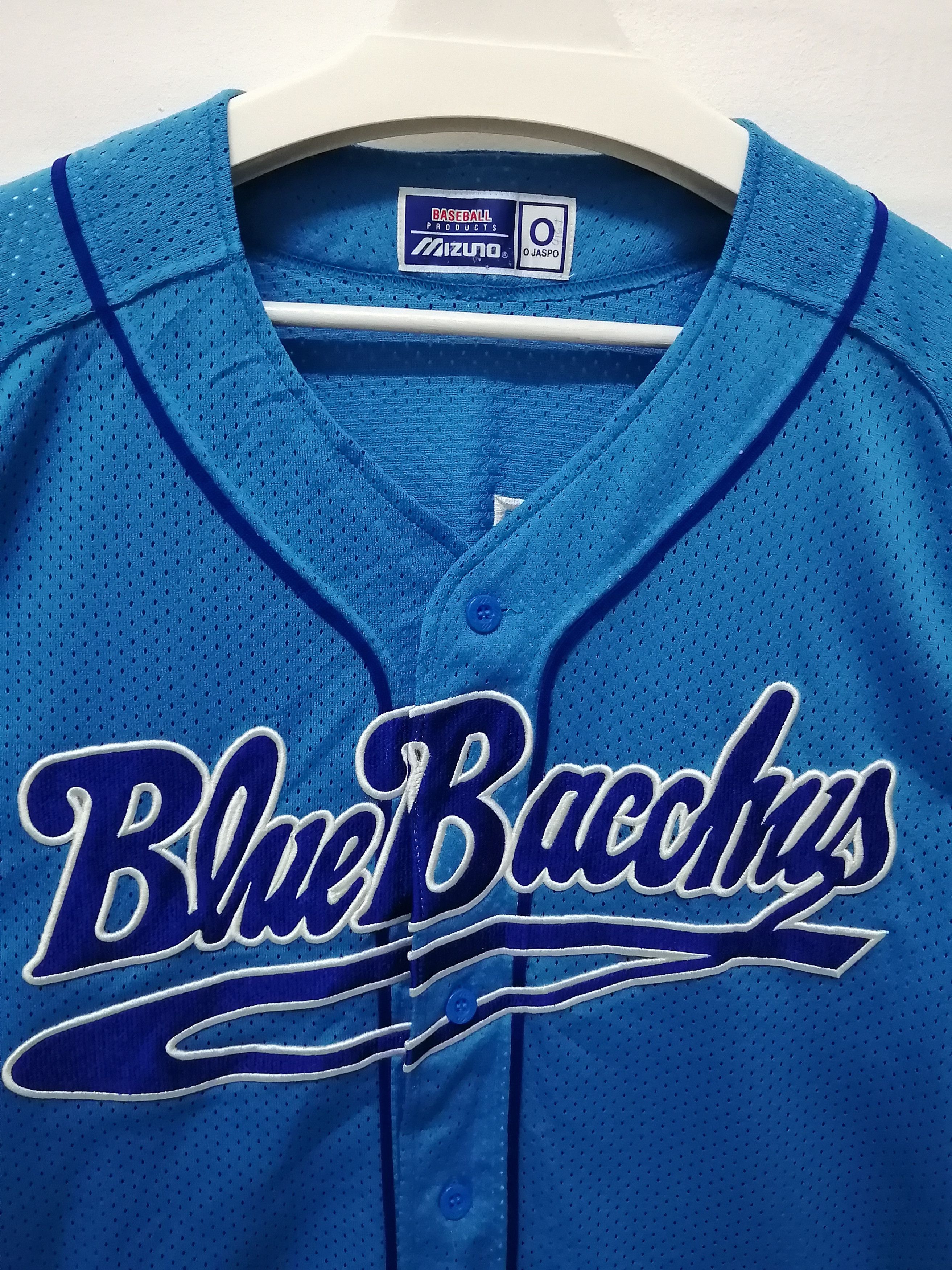 Japanese Brand Vintage Mizuno BlueBacchys #53 Baseball Jersey Size US L / EU 52-54 / 3 - 5 Thumbnail