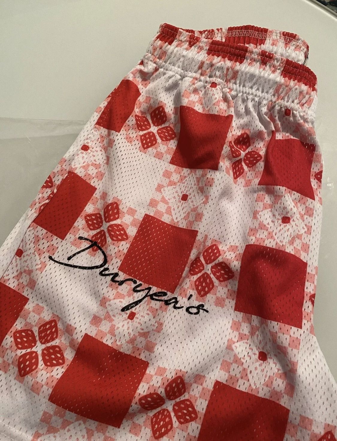 Eric Emanuel Eric Emanuel for Duryea Mesh Basic Short EE Red Yellow XXL Size US 36 / EU 52 - 3 Thumbnail