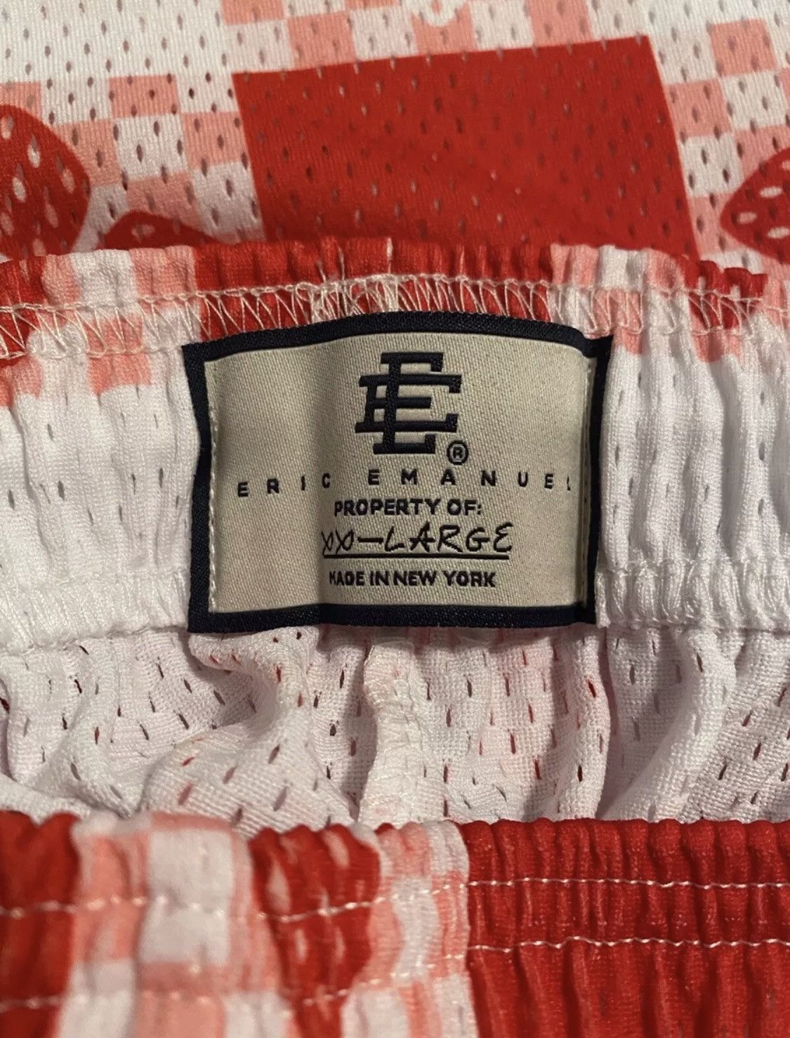Eric Emanuel Eric Emanuel for Duryea Mesh Basic Short EE Red Yellow XXL Size US 36 / EU 52 - 2 Thumbnail