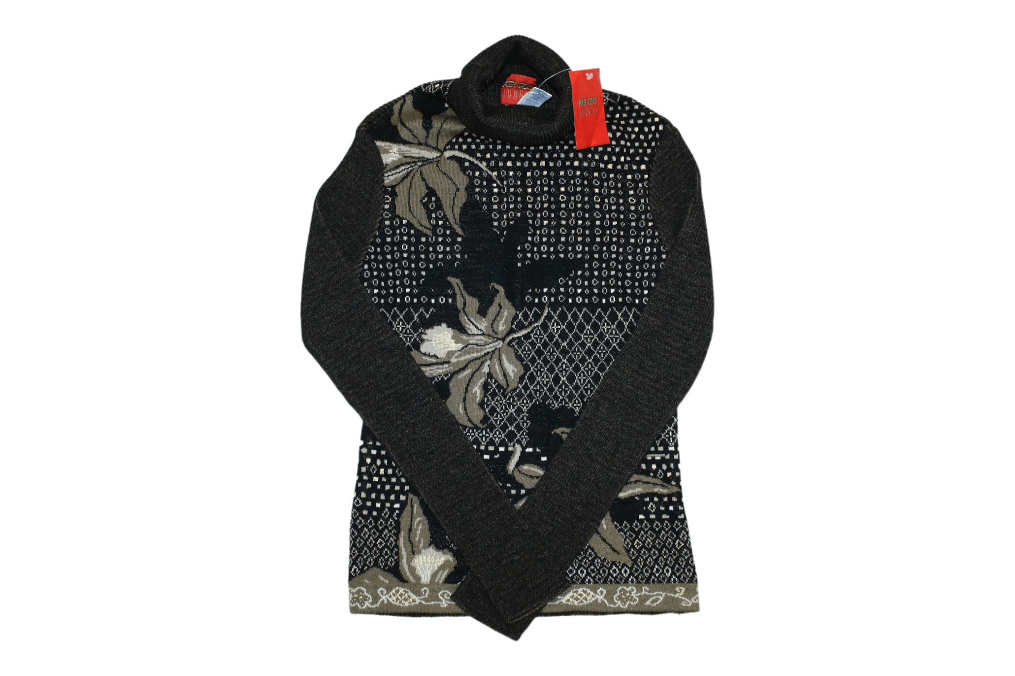 Kenzo Kenzo Jungle Rollneck Floral Wool Blend Knitted Sweater Size M / US 6-8 / IT 42-44 - 1 Thumbnail