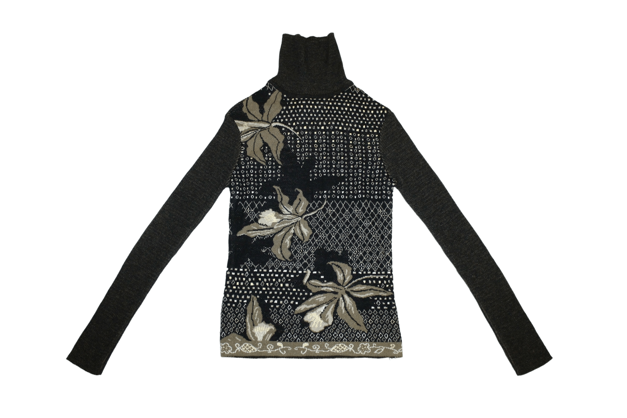 Kenzo Kenzo Jungle Rollneck Floral Wool Blend Knitted Sweater Size M / US 6-8 / IT 42-44 - 2 Thumbnail