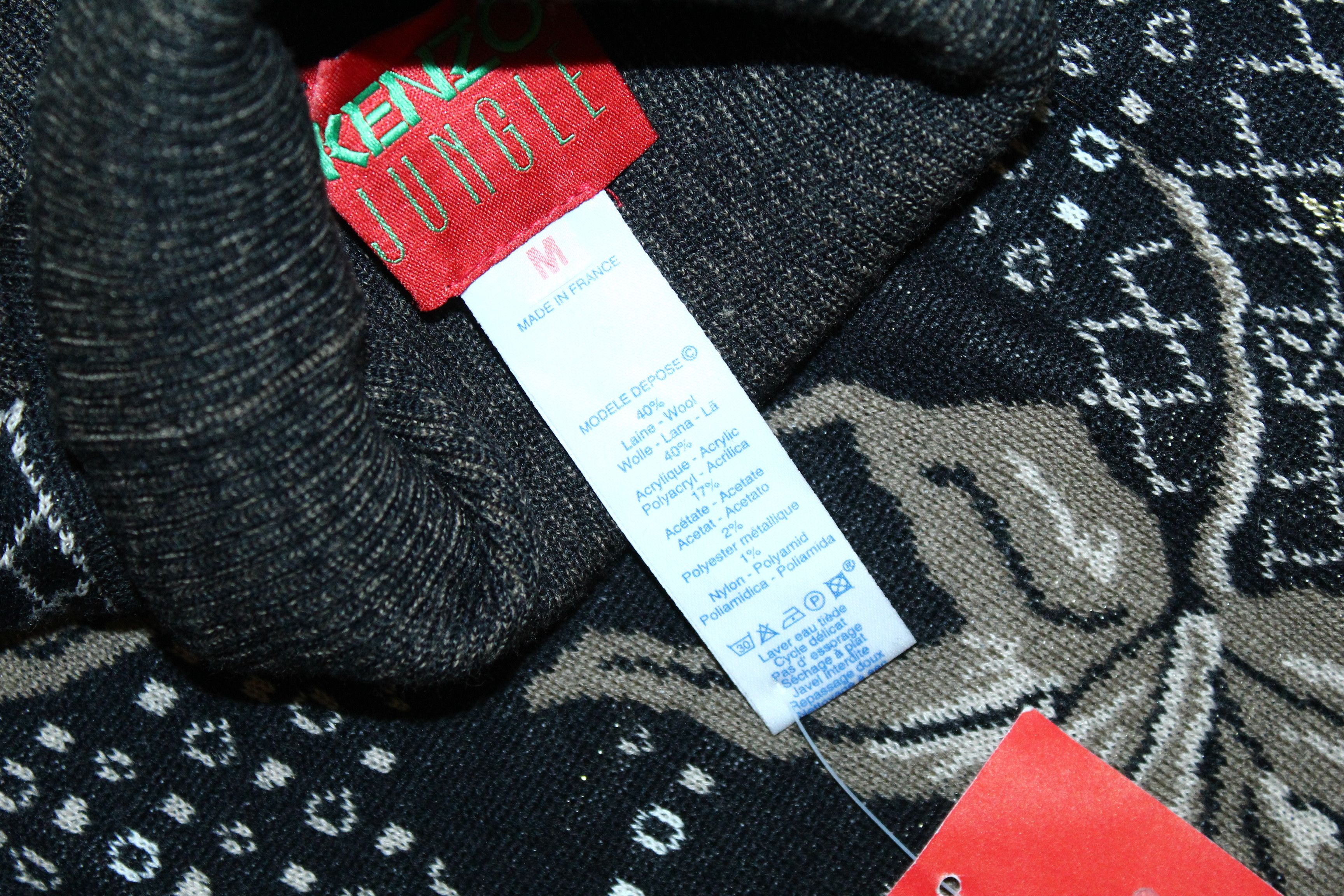 Kenzo Kenzo Jungle Rollneck Floral Wool Blend Knitted Sweater Size M / US 6-8 / IT 42-44 - 7 Thumbnail