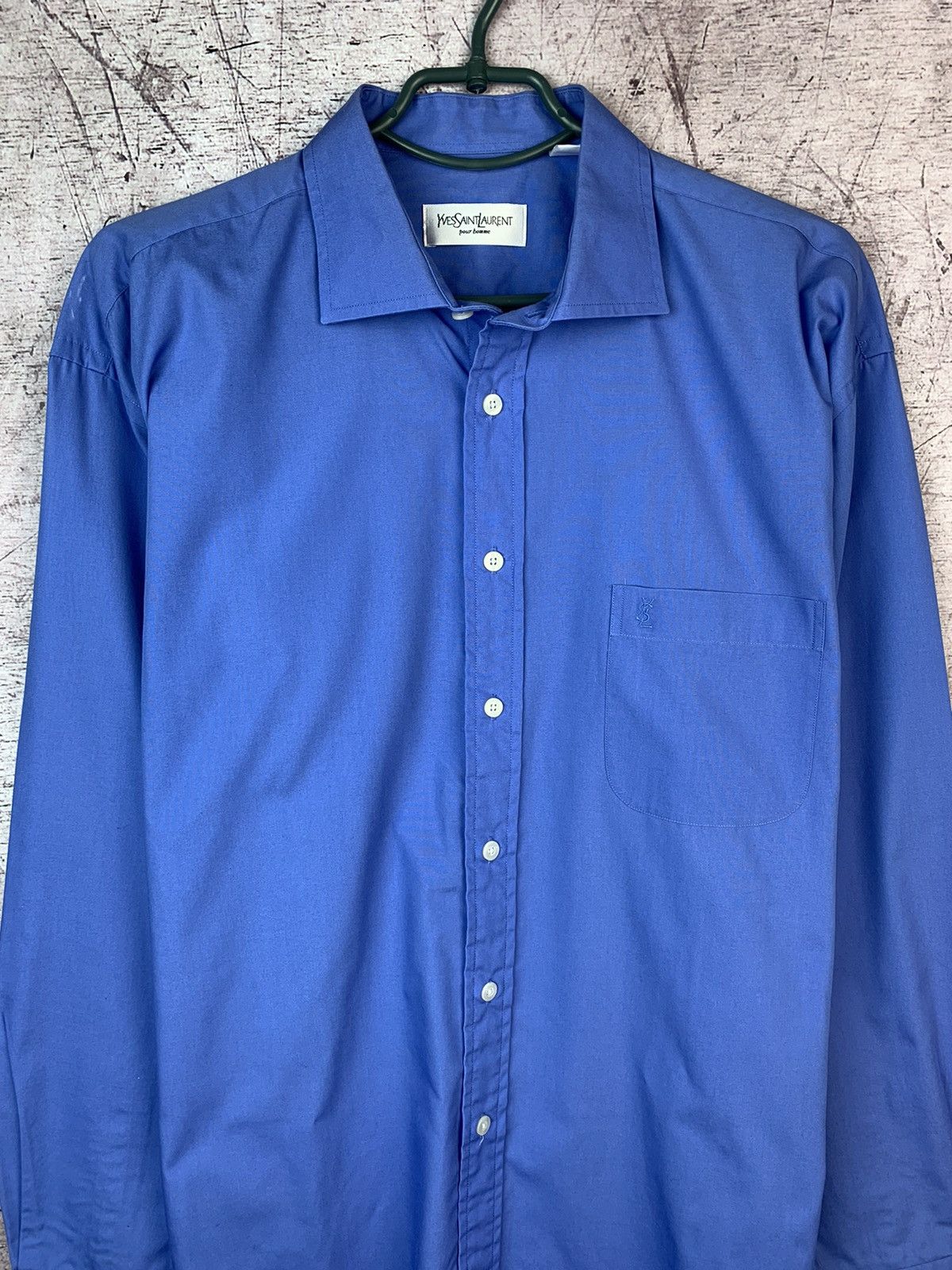 Yves Saint Laurent Vintage YSL Yves Saint Laurent Shirt Size US L / EU 52-54 / 3 - 2 Thumbnail