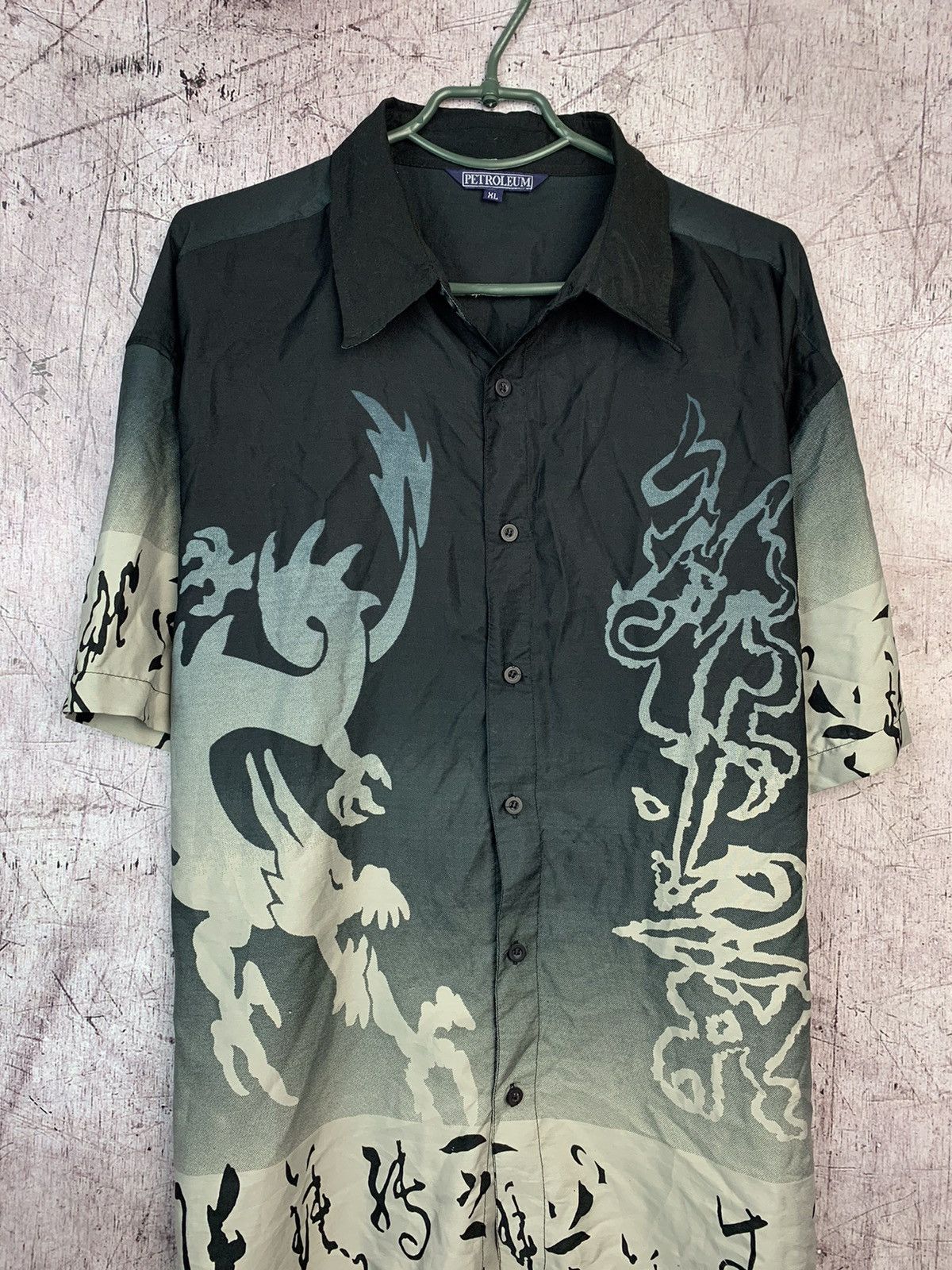 Japanese Brand Vintage Japanese Dragon Asian Shirt Size US XL / EU 56 / 4 - 2 Thumbnail