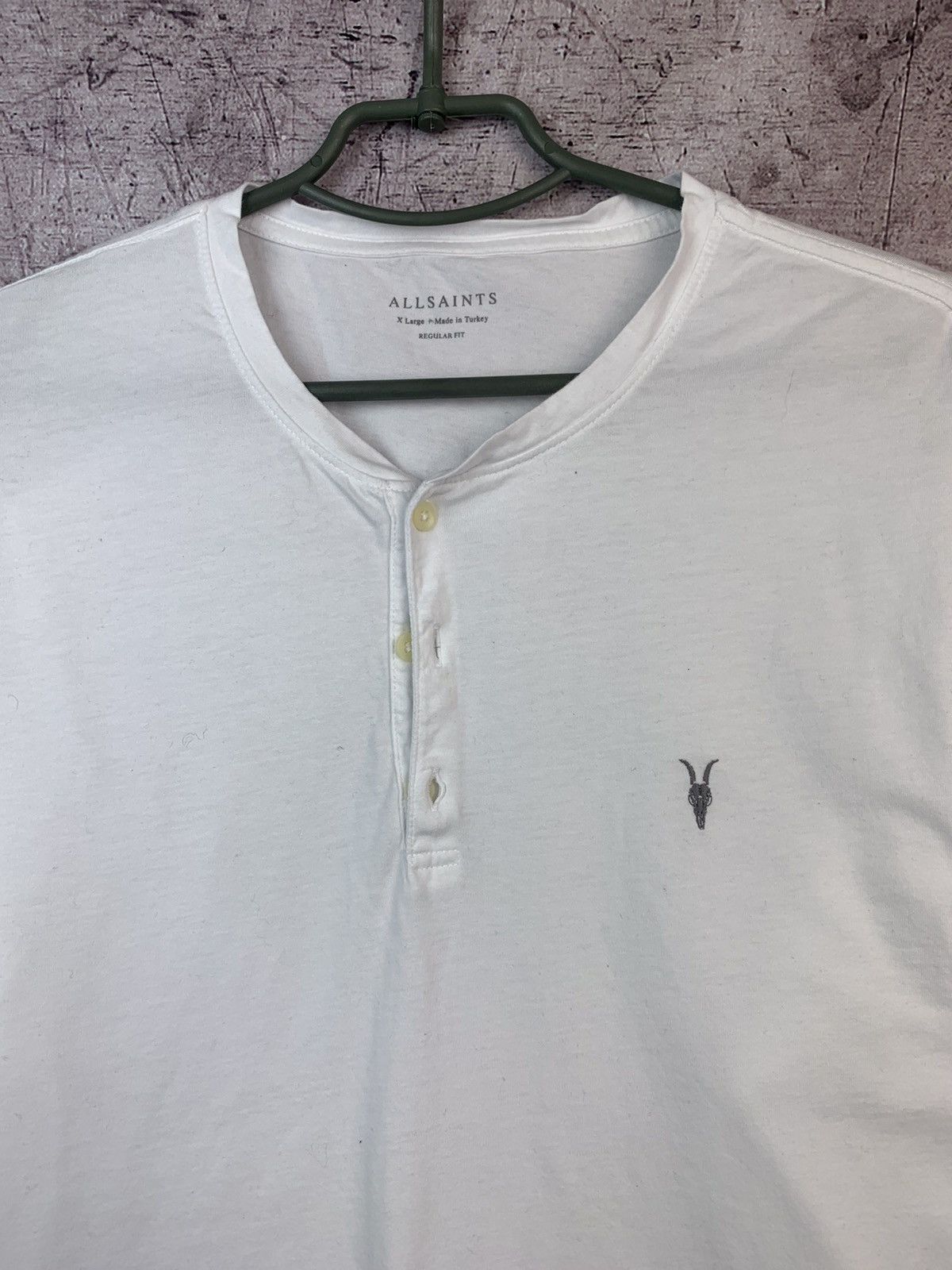 Allsaints Allsaints Mens Henley Long Sleeve T-Shirt Size US XL / EU 56 / 4 - 5 Thumbnail