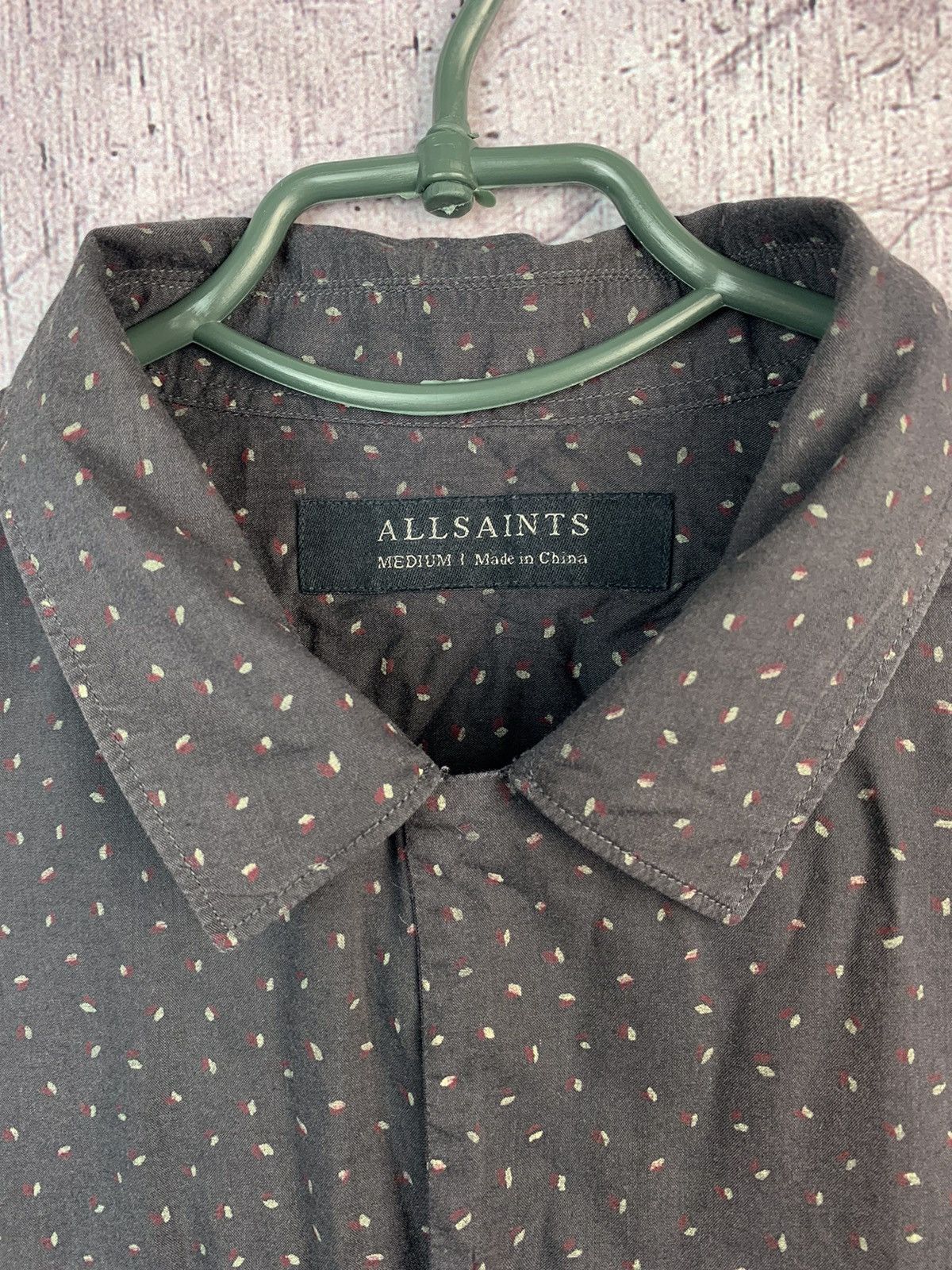 Allsaints Allsaints Mens Clam Short Sleeve Shirts Size US M / EU 48-50 / 2 - 3 Thumbnail