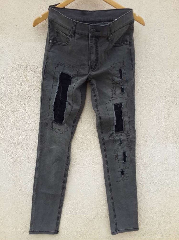 image of Cheap Monday Tight Lace Black Size 27 in Grey, Men's