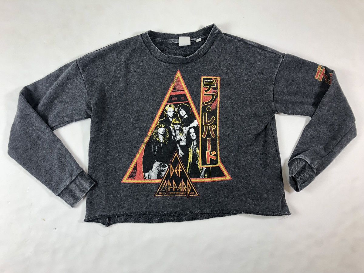 Def Leppard Def Leppard Rock Band Tour Junk Food Cropped Sweatshirt Size S / US 4 / IT 40 - 8 Thumbnail