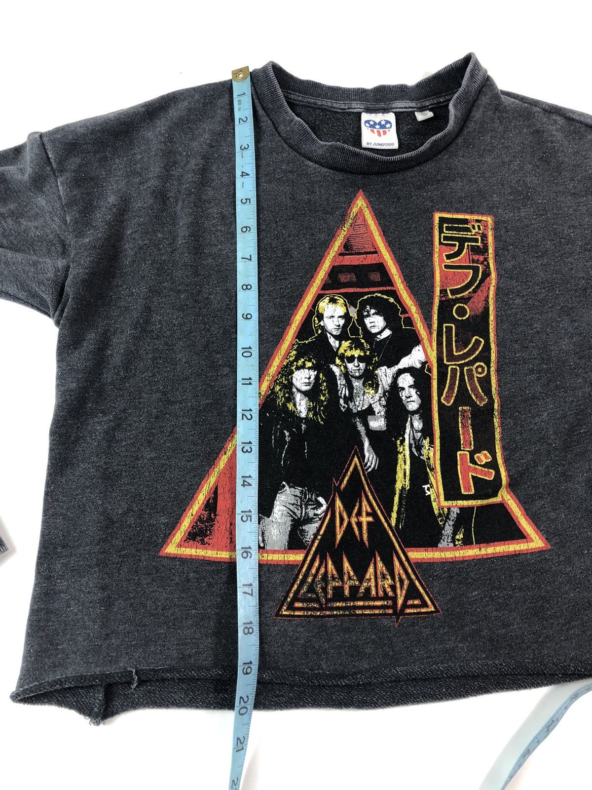 Def Leppard Def Leppard Rock Band Tour Junk Food Cropped Sweatshirt Size S / US 4 / IT 40 - 7 Thumbnail