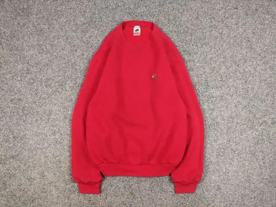 Fruit Of The Loom Vintage 80's Fruit Of The Loom USA Blank Crewneck Sweatshirt Size US M / EU 48-50 / 2 - 1 Thumbnail