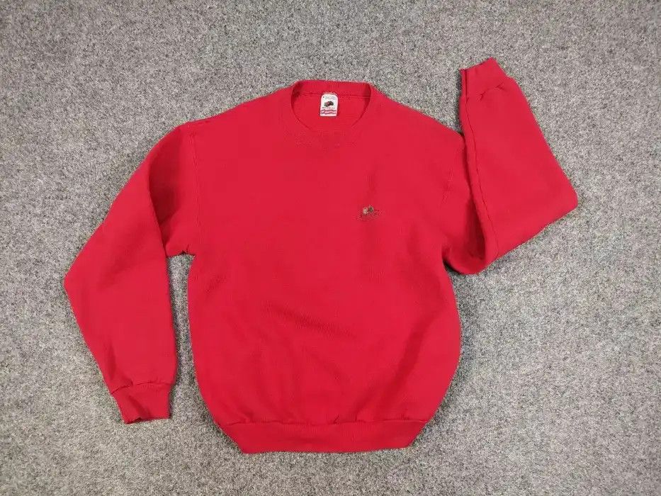 Fruit Of The Loom Vintage 80's Fruit Of The Loom USA Blank Crewneck Sweatshirt Size US M / EU 48-50 / 2 - 6 Thumbnail