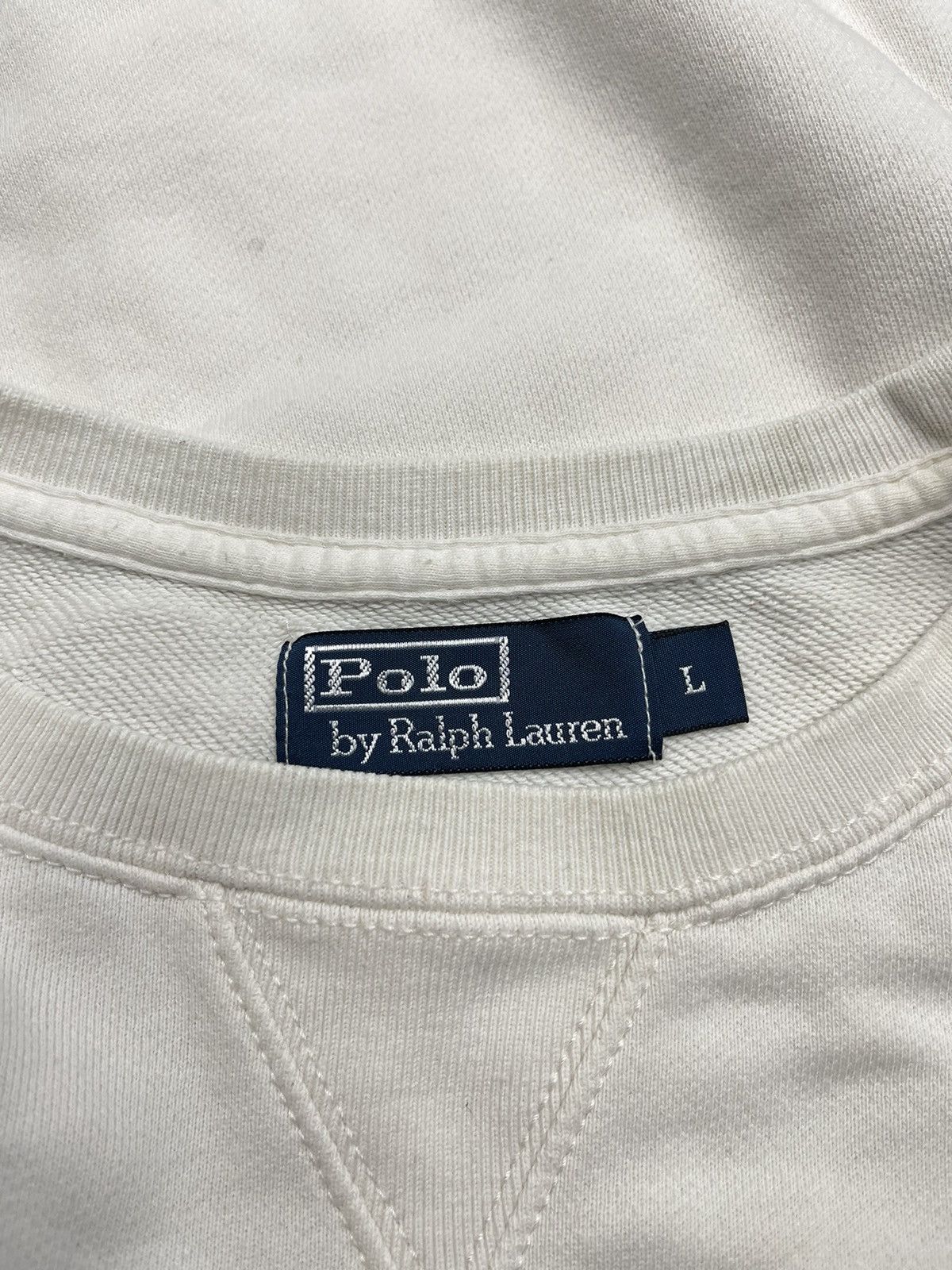 Vintage Polo Ralph Lauren Sweatshirt White Rugby