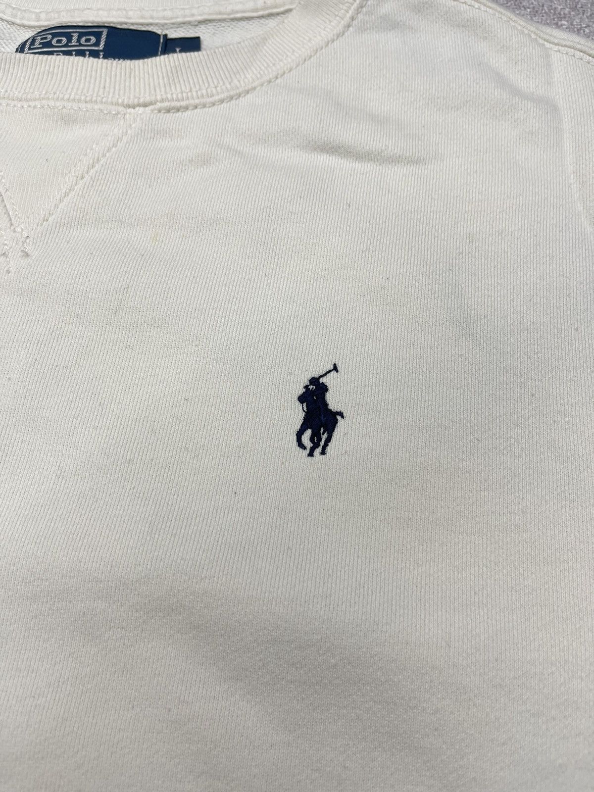 Vintage Polo Ralph Lauren Sweatshirt White Rugby