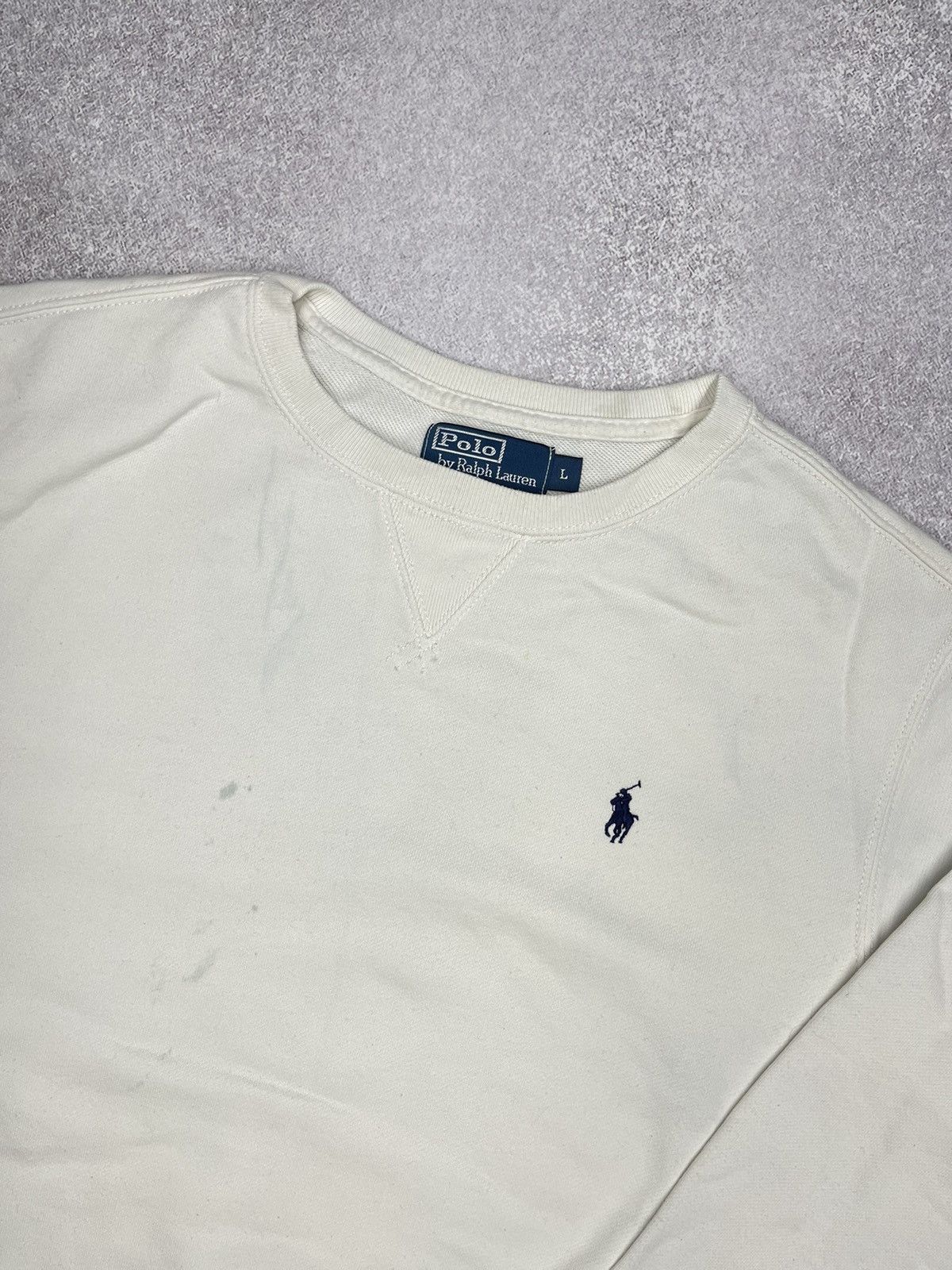 Vintage Polo Ralph Lauren Sweatshirt White Rugby