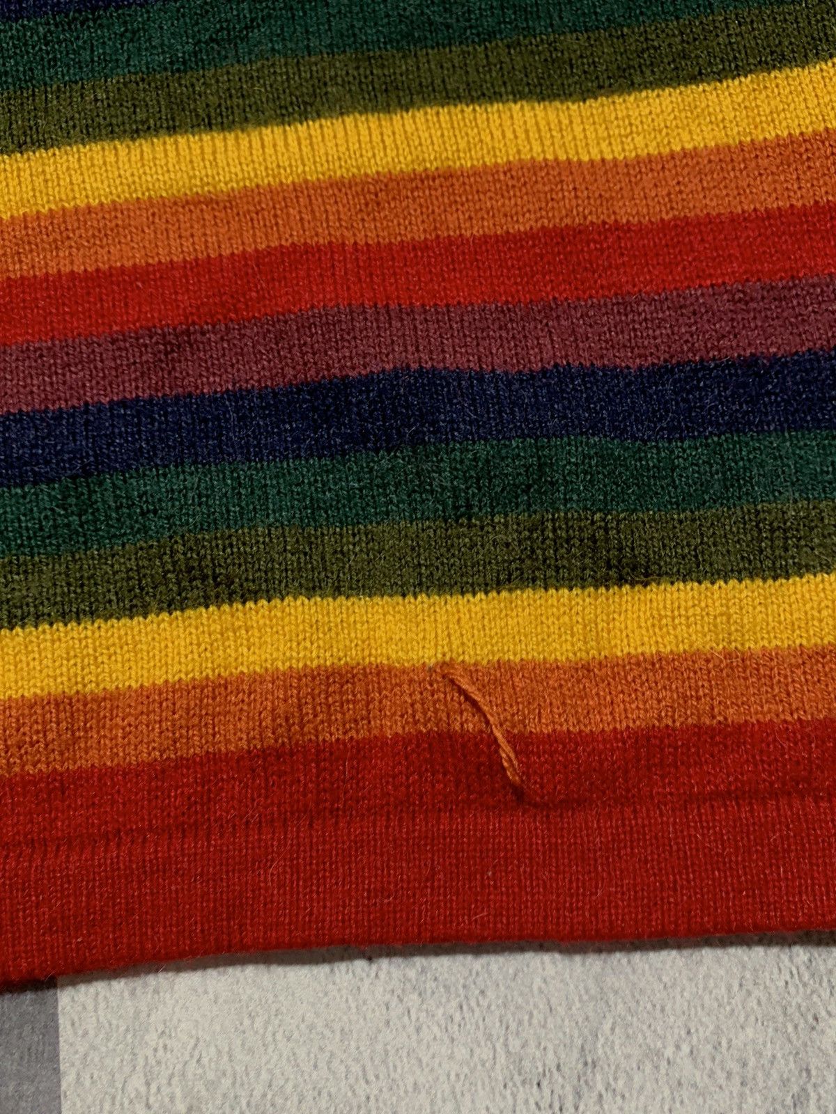 Japanese Brand × Vintage Vintage Y2K striped sweater streetwear style size M Size M / US 6-8 / IT 42-44 - 6 Thumbnail
