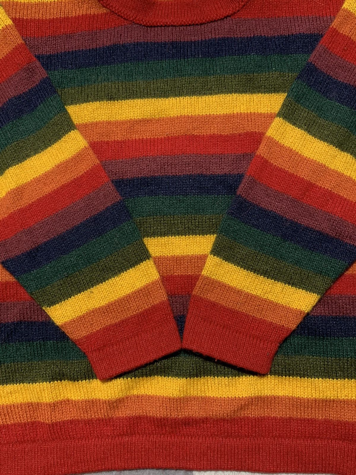 Japanese Brand × Vintage Vintage Y2K striped sweater streetwear style size M Size M / US 6-8 / IT 42-44 - 3 Thumbnail