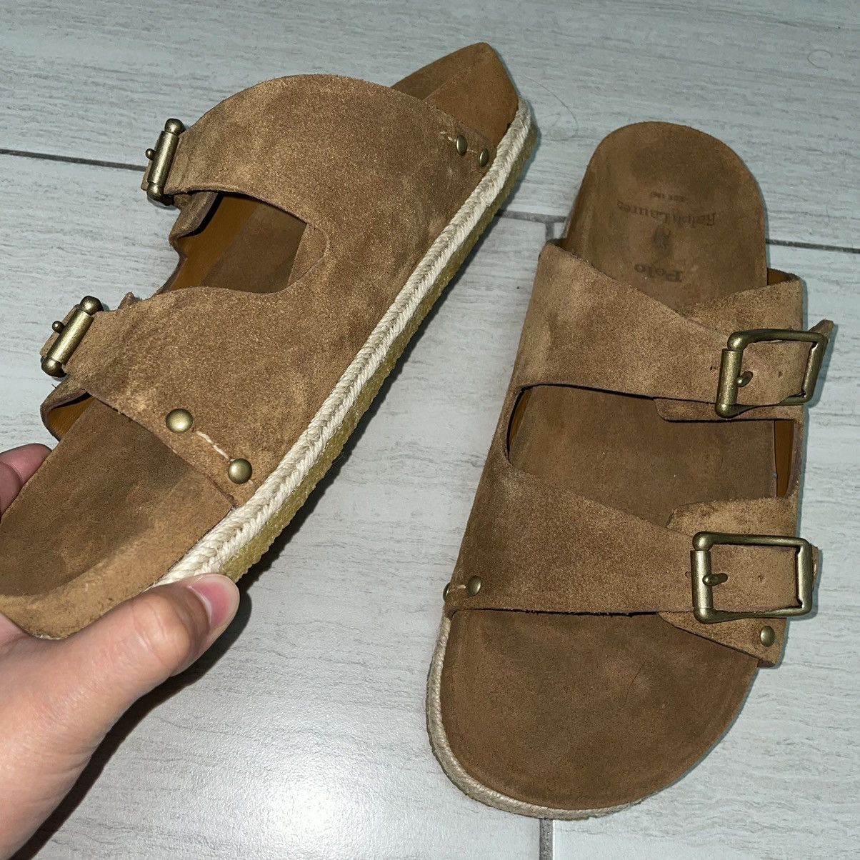 Polo Ralph Lauren × RRL Ralph Lauren Polo Ralph Lauren Suede / Leather Crepes Sandals Birks Size US 10 / EU 43 - 5 Thumbnail