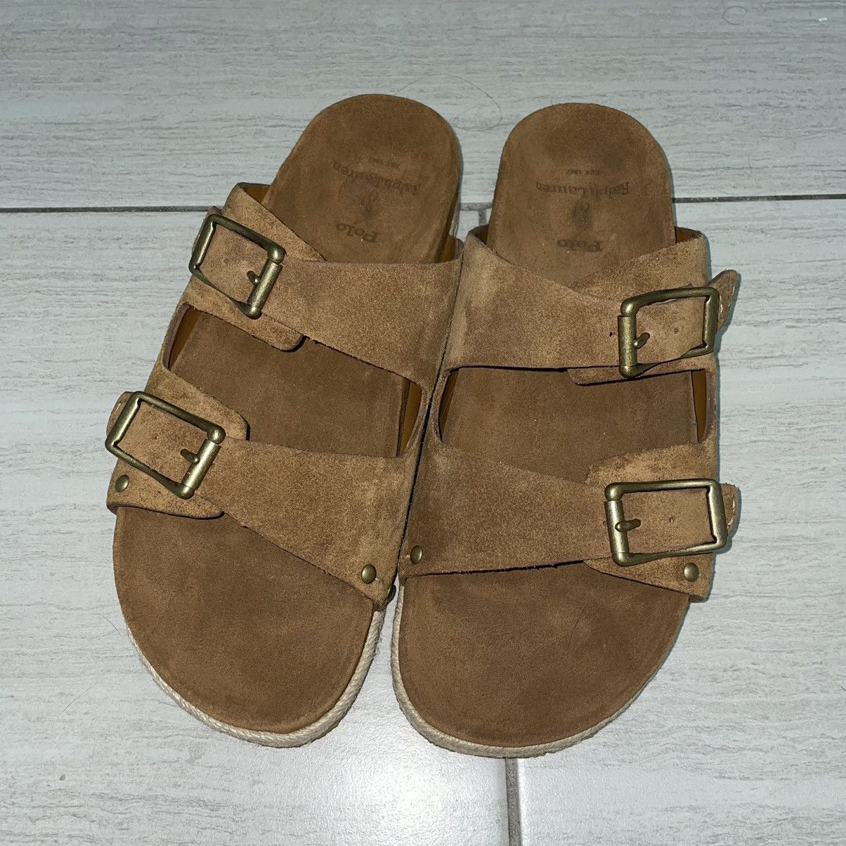 Polo Ralph Lauren Suede Leather Crepes Sandals Birks