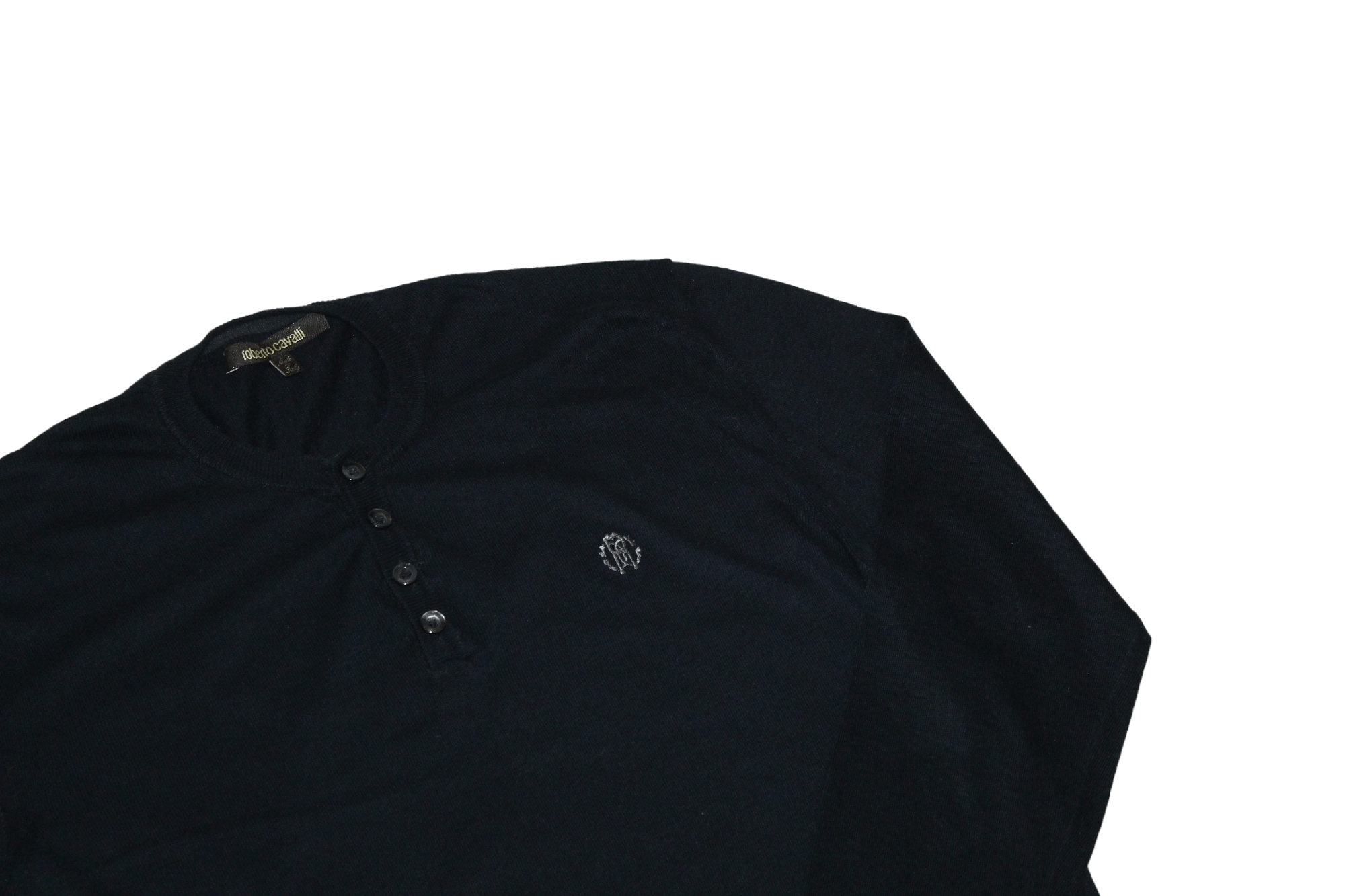 Roberto Cavalli Roberto Cavalli Signatured Round Neck Cotton Cashmere Jumper Size US L / EU 52-54 / 3 - 4 Thumbnail