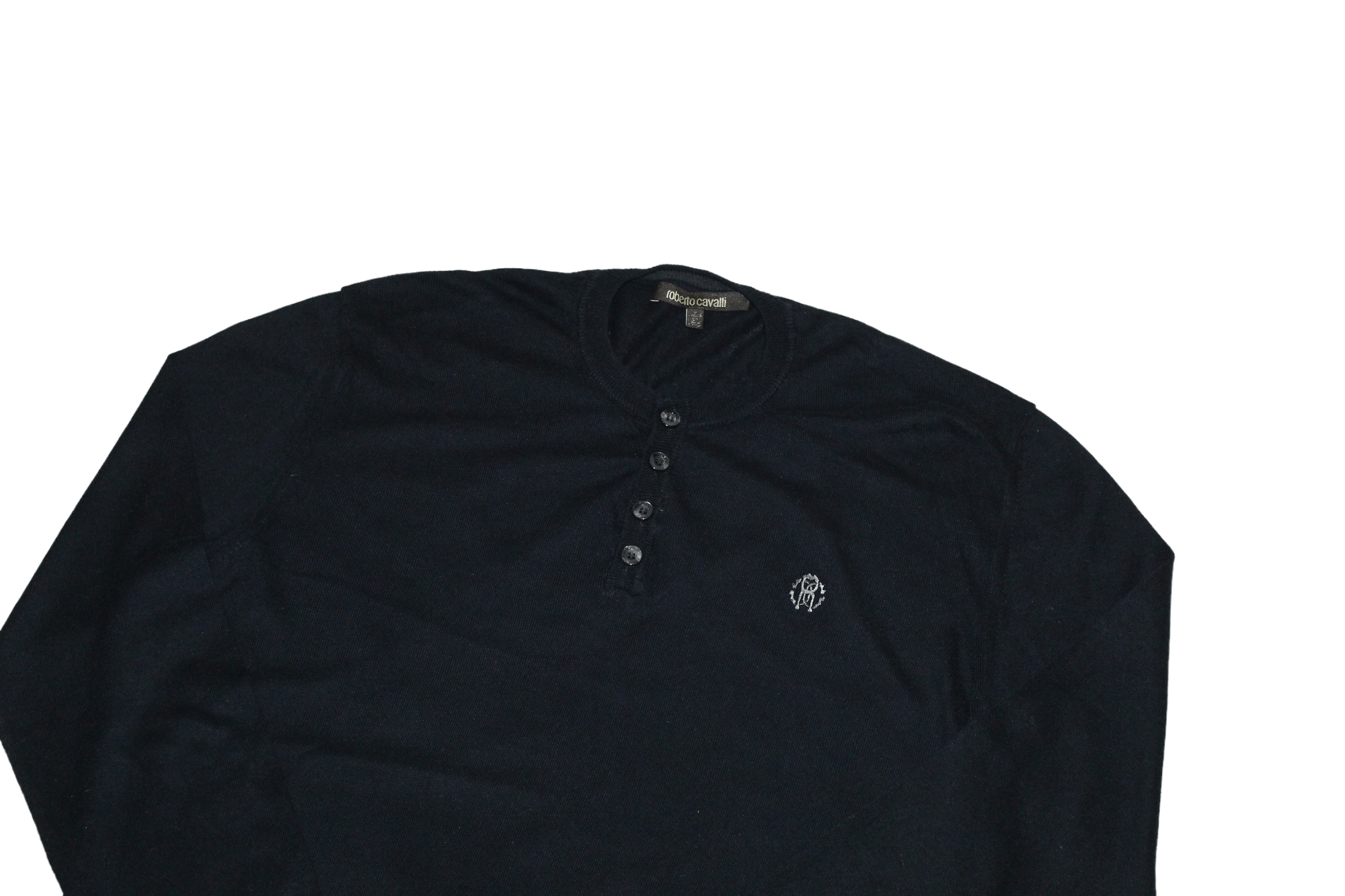 Roberto Cavalli Roberto Cavalli Signatured Round Neck Cotton Cashmere Jumper Size US L / EU 52-54 / 3 - 3 Thumbnail