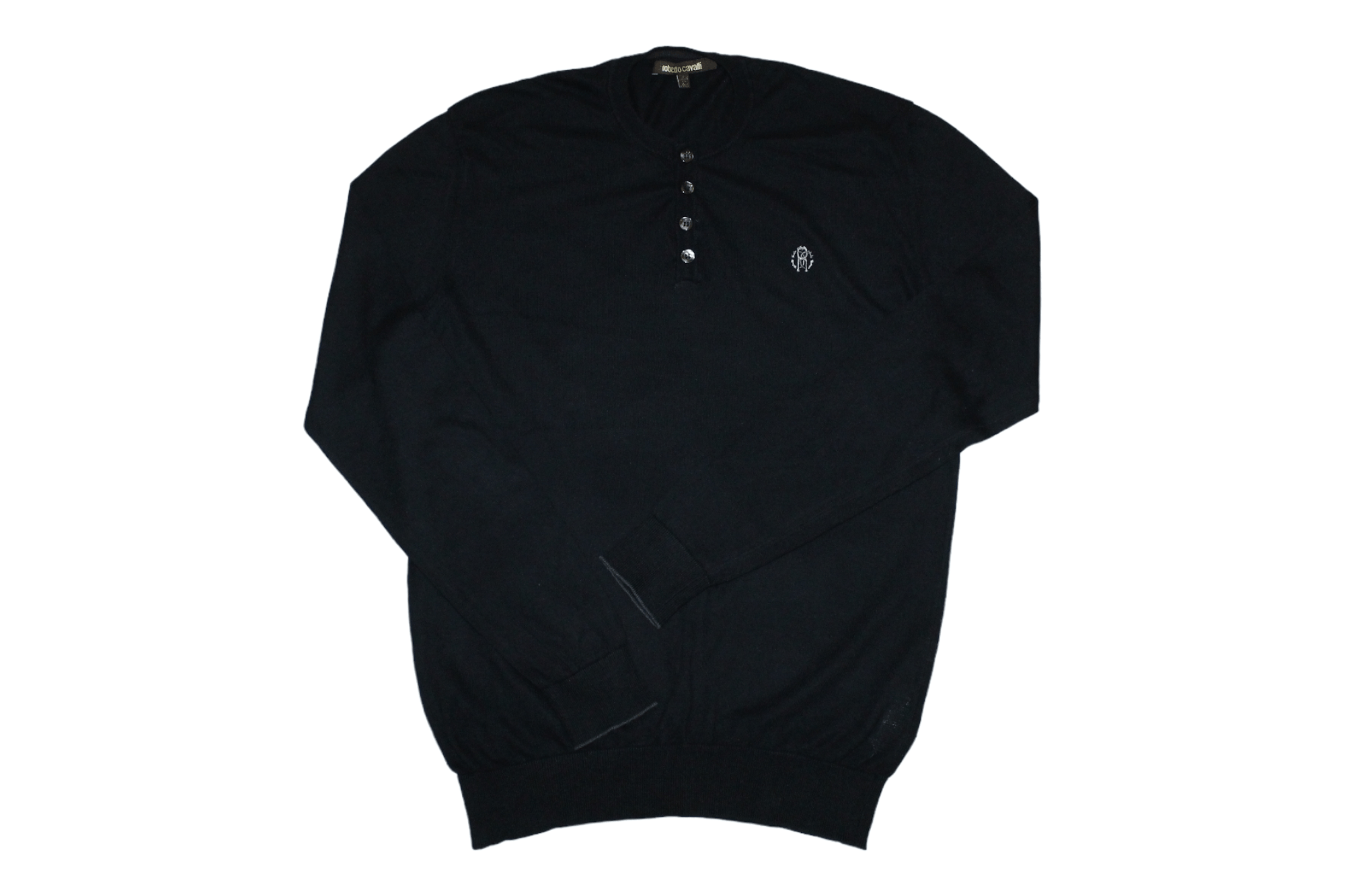 Roberto Cavalli Roberto Cavalli Signatured Round Neck Cotton Cashmere Jumper Size US L / EU 52-54 / 3 - 1 Thumbnail