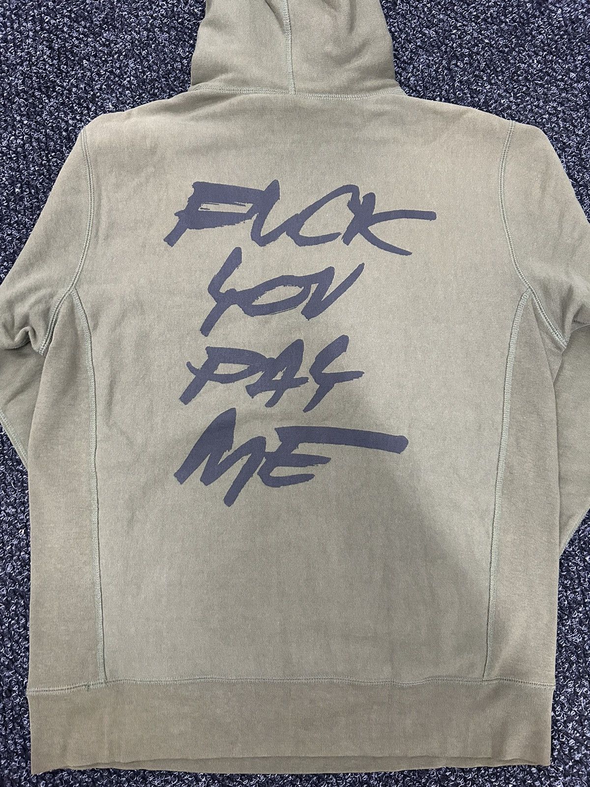 Futura × Supreme Supreme Futura Fuck You Pay Me Hoodie FW11