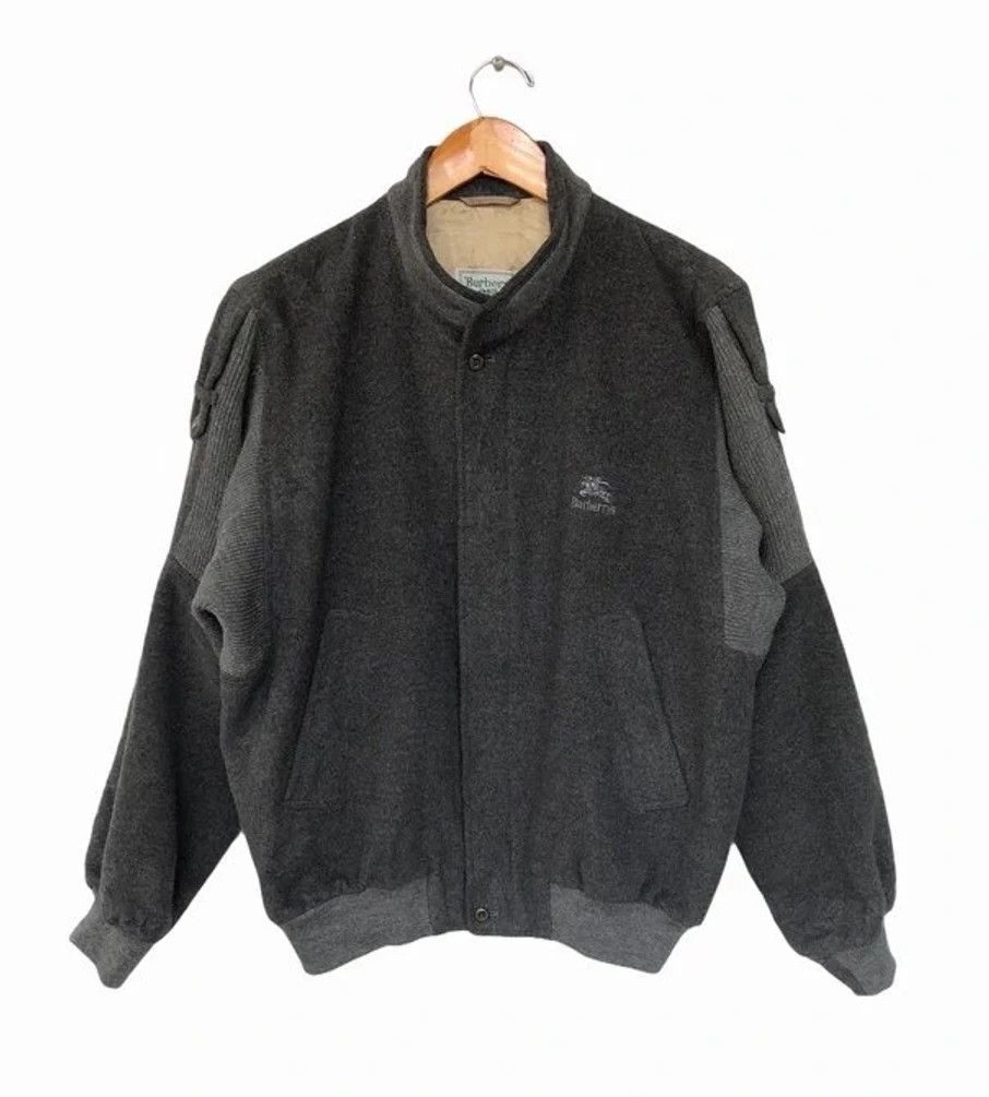 Burberry × Vintage RARE🔥 RARE VINTAGE BURBERRYS WOOL BOMBER JACKET Size US L / EU 52-54 / 3 - 1 Thumbnail