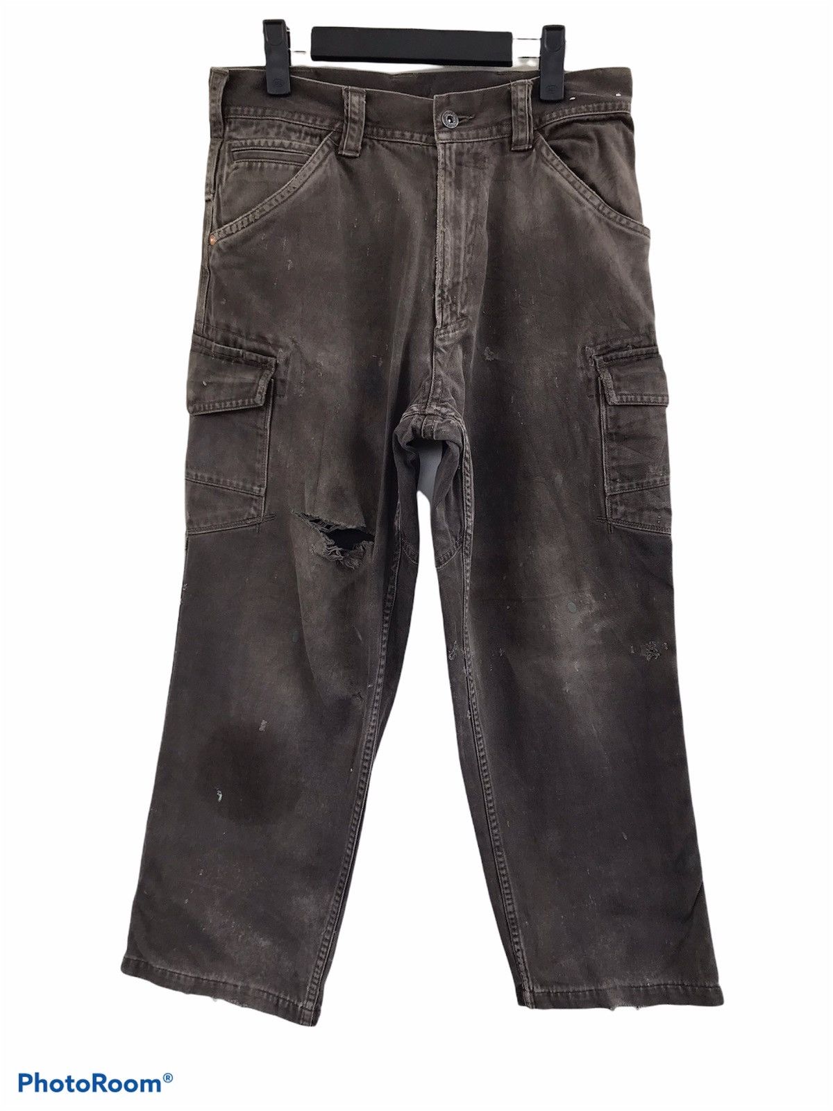 Japanese Brand Vice United distressed Cargo utility pants Size US 30 / EU 46 - 1 Thumbnail