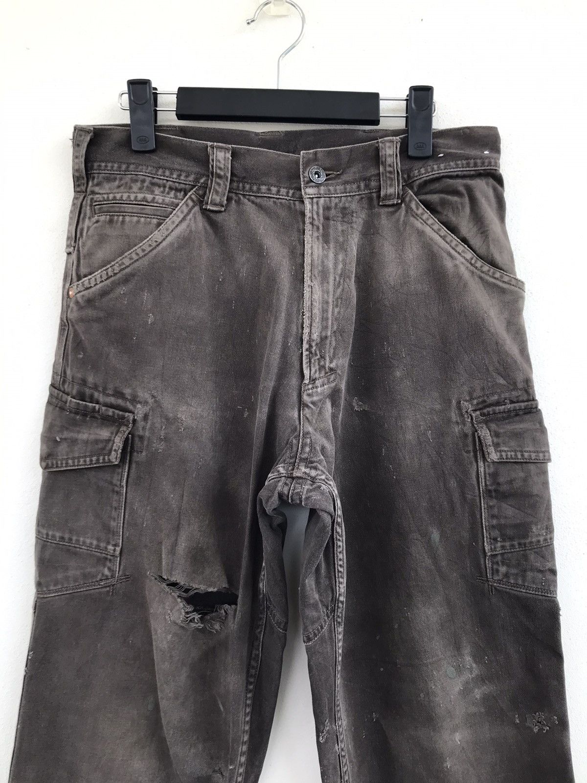Japanese Brand Vice United distressed Cargo utility pants Size US 30 / EU 46 - 3 Thumbnail