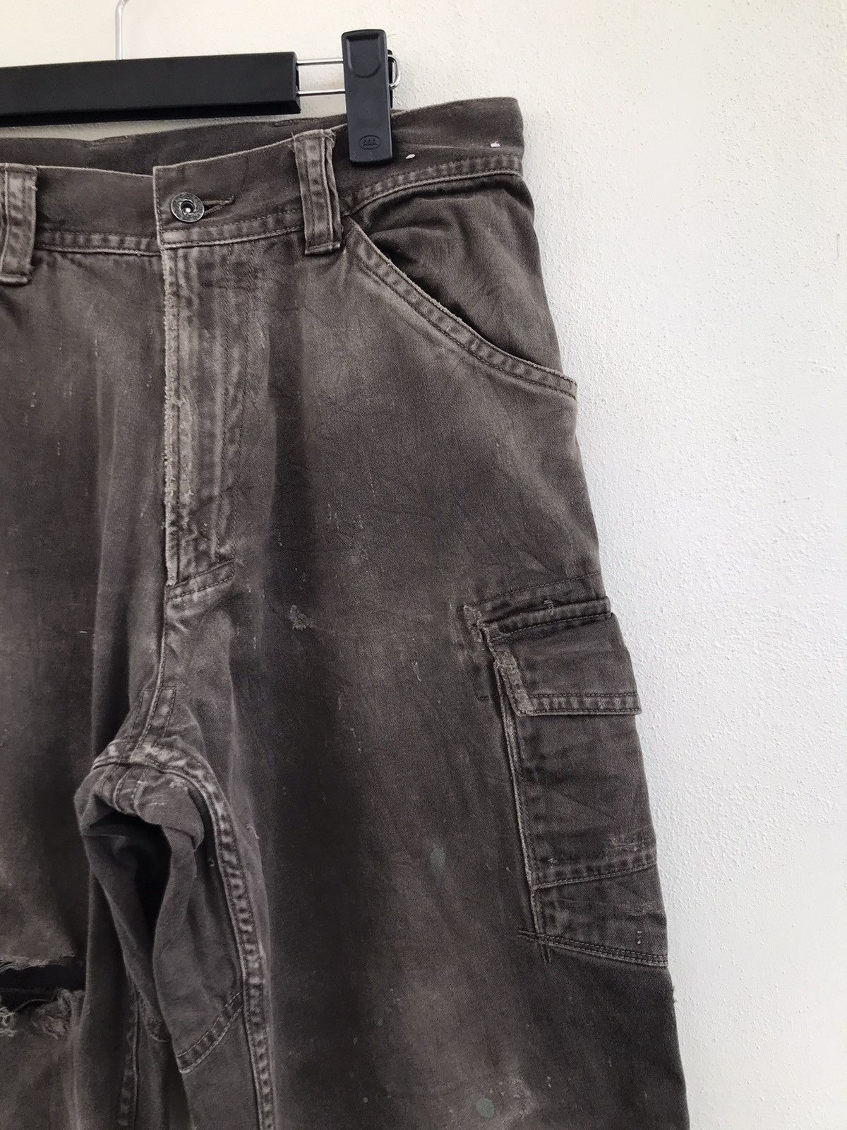 Japanese Brand Vice United distressed Cargo utility pants Size US 30 / EU 46 - 4 Thumbnail