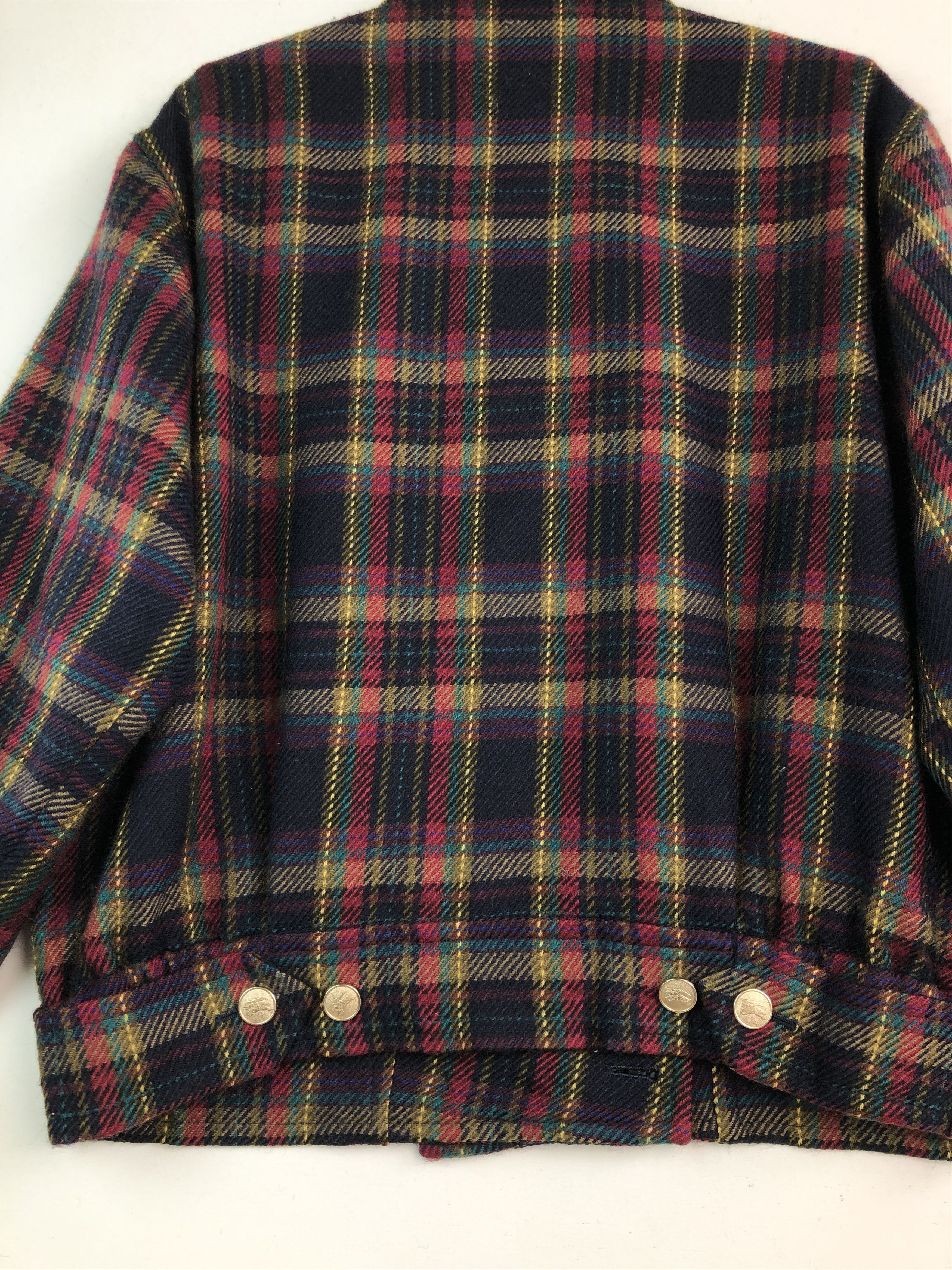 Burberry × Vintage RARE🔥VTG BURBERRYS GOLD BUTTON DOUBLE COLLAR WOOL JACKET Size US M / EU 48-50 / 2 - 10 Thumbnail