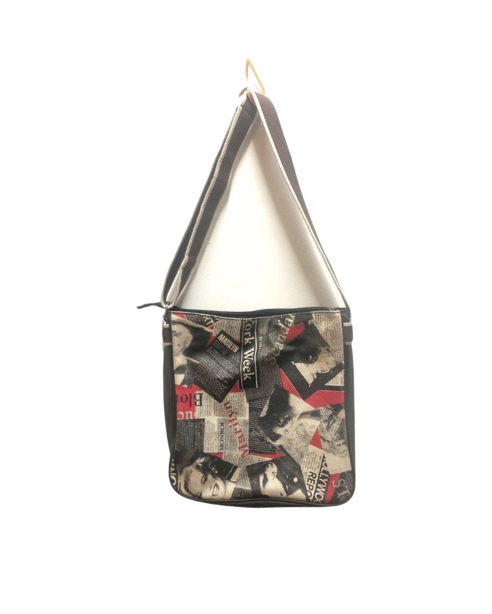 Leather Marilyn Monroe Overprint Leather Sling Bag Shoulder Bag Size ONE SIZE - 2 Thumbnail