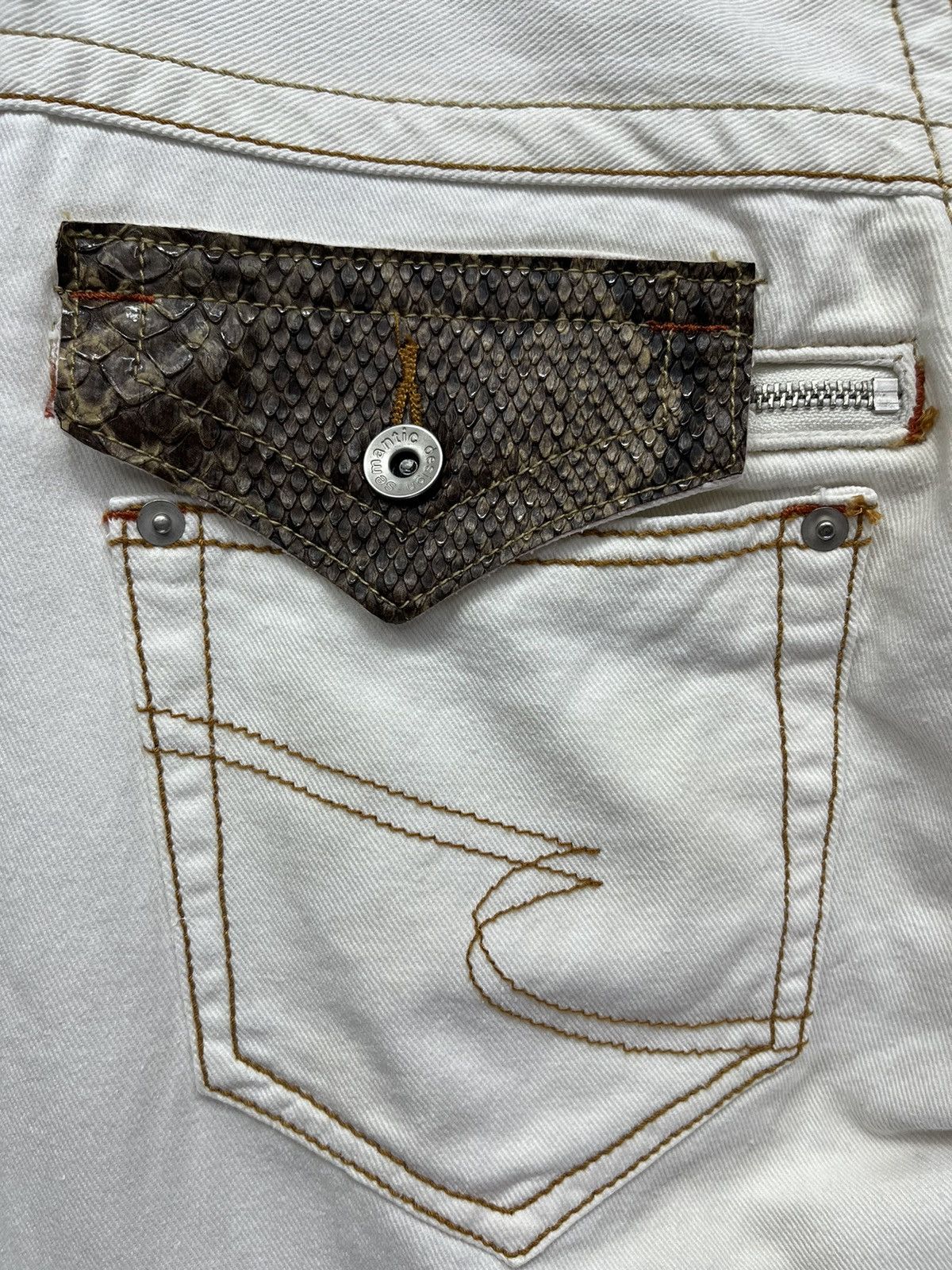 semanticdesign 🔥 SEMANTIC DESIGN Punk Bondage Zipper Low Rise Flare Pants Size US 29 - 5 Thumbnail