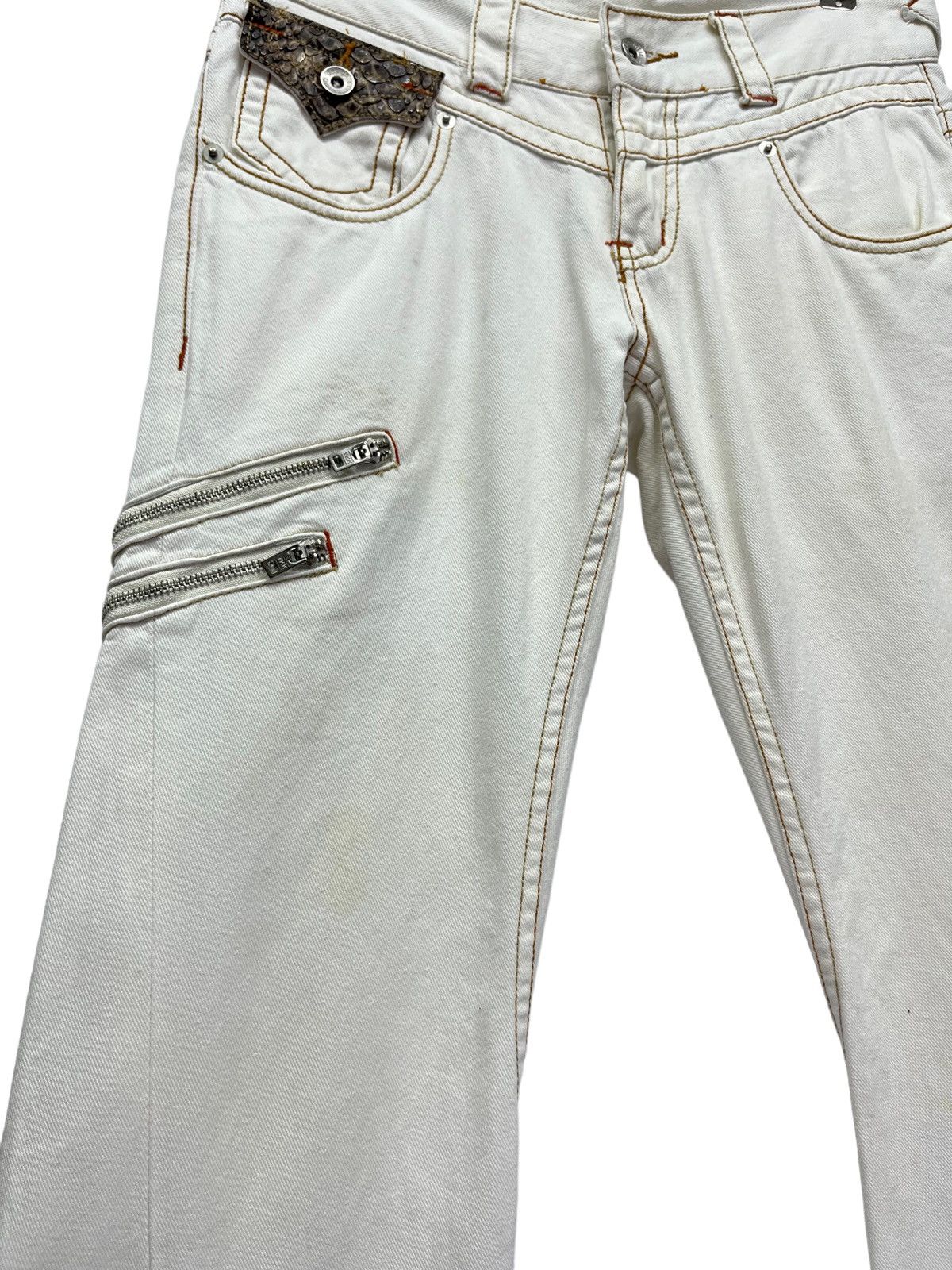 semanticdesign 🔥 SEMANTIC DESIGN Punk Bondage Zipper Low Rise Flare Pants Size US 29 - 9 Thumbnail