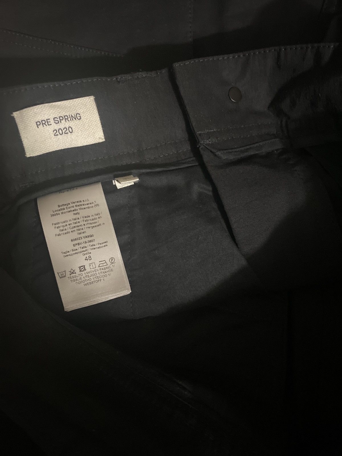 Bottega Veneta NEW sz48 Black Nylon by Mathieu Blazy Size US 31 - 12 Thumbnail